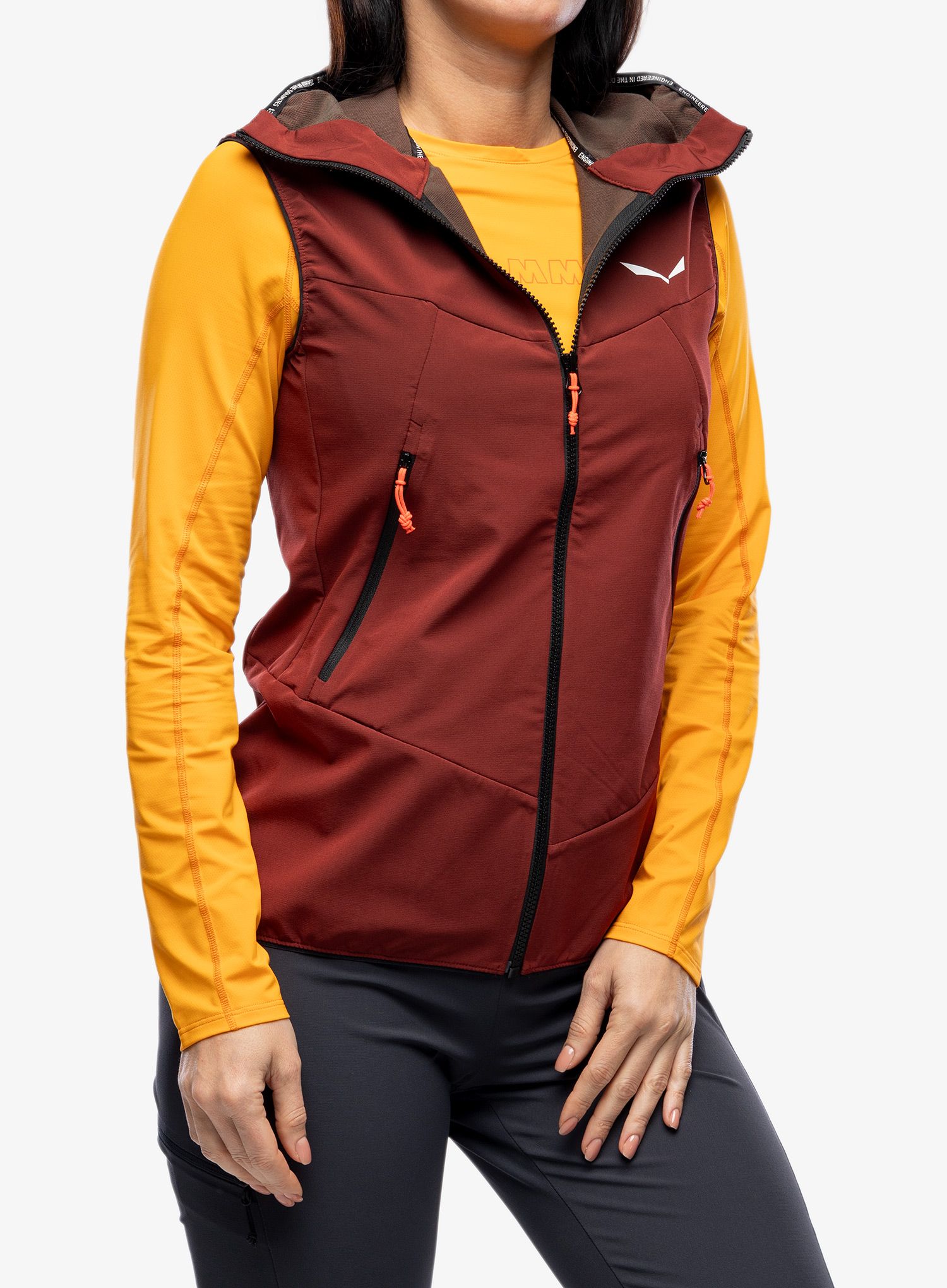 Ženski brezrokavnik Salewa Sella DST Vest - syrah