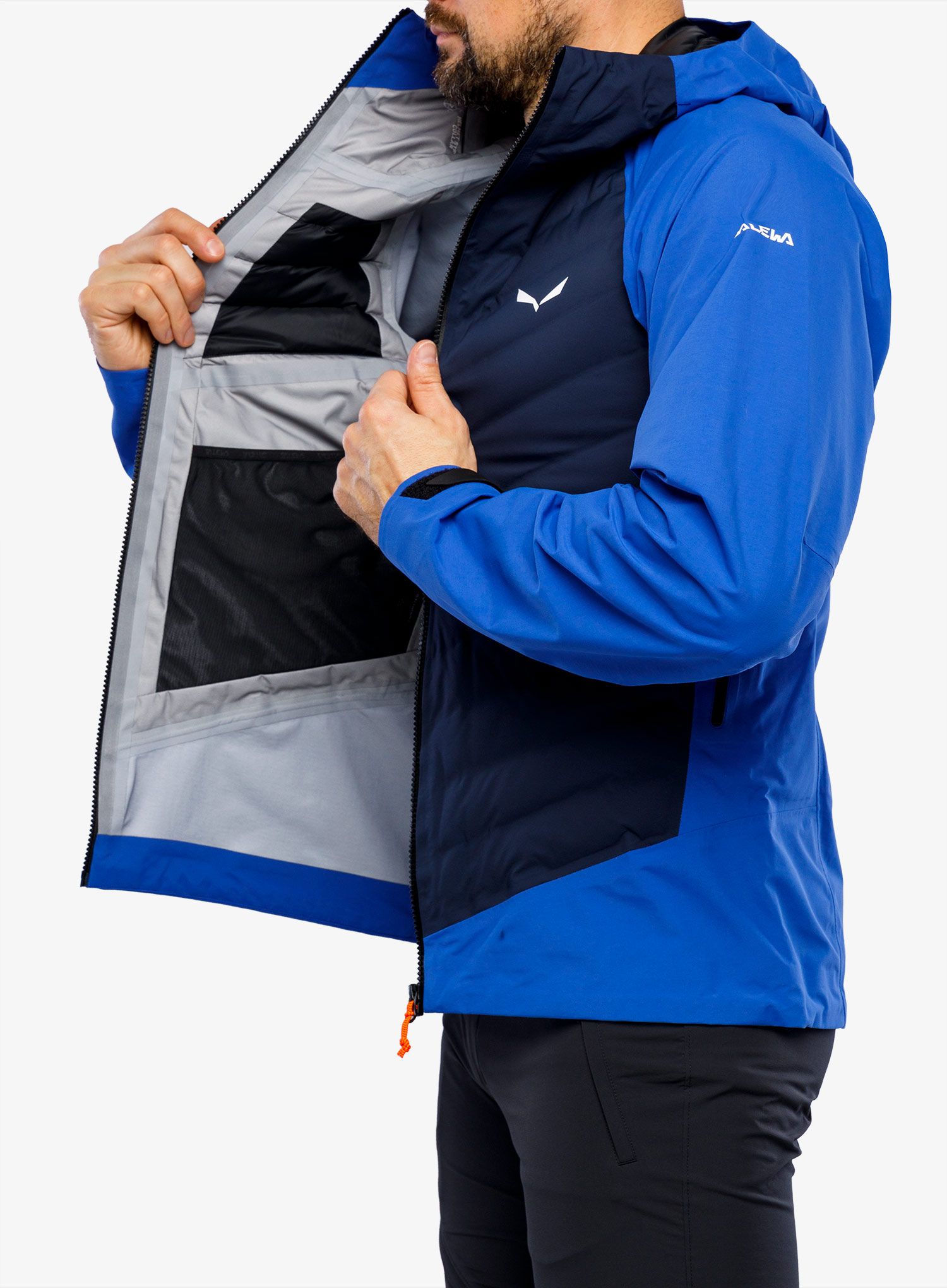 Hibridna jakna Salewa Sella PTX 3L Hybrid Jacket - electric/navy blazer