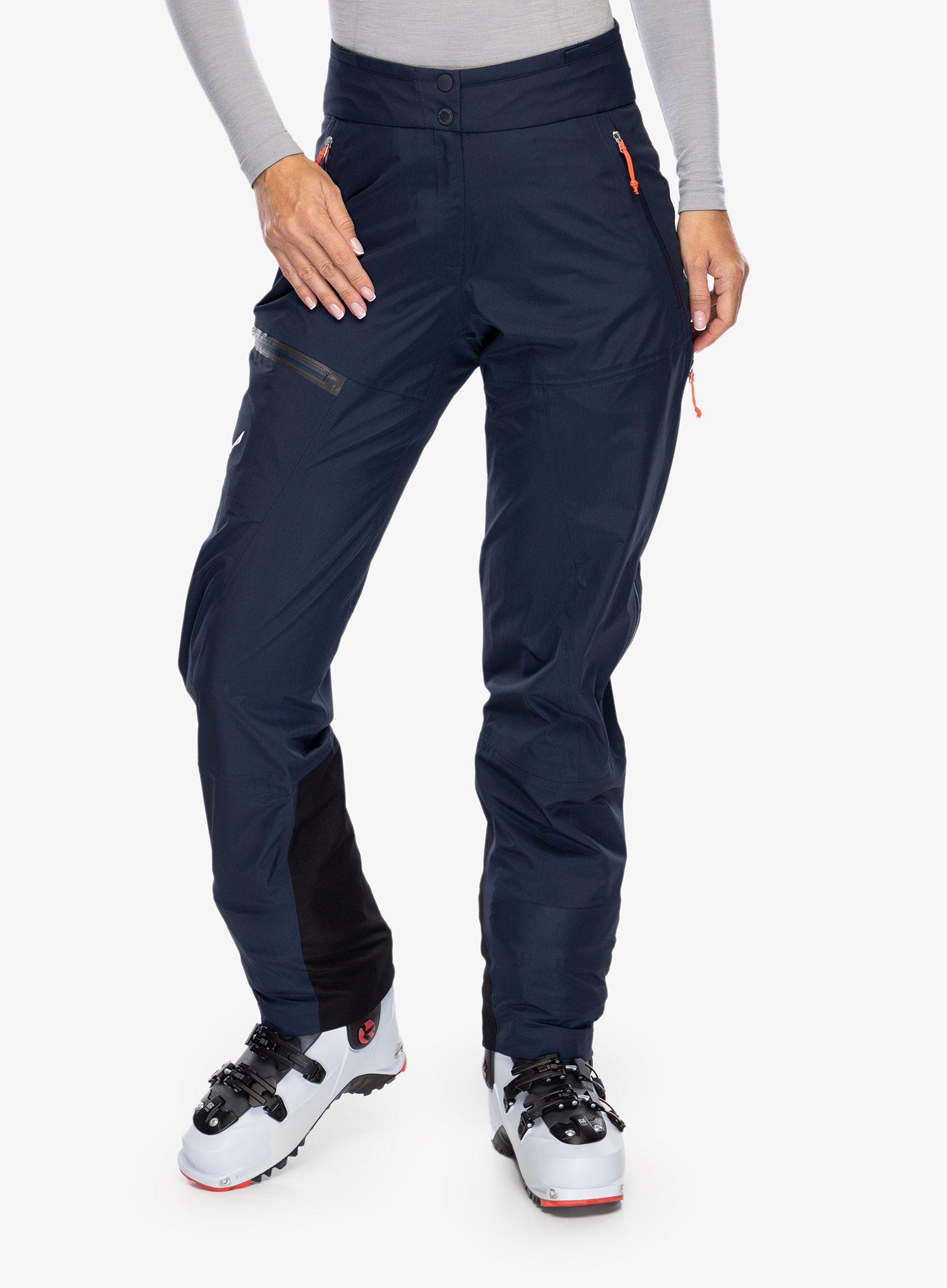 Ženske hlače za turno smučanje Salewa Sella W Responsive Pant - navy blazer
