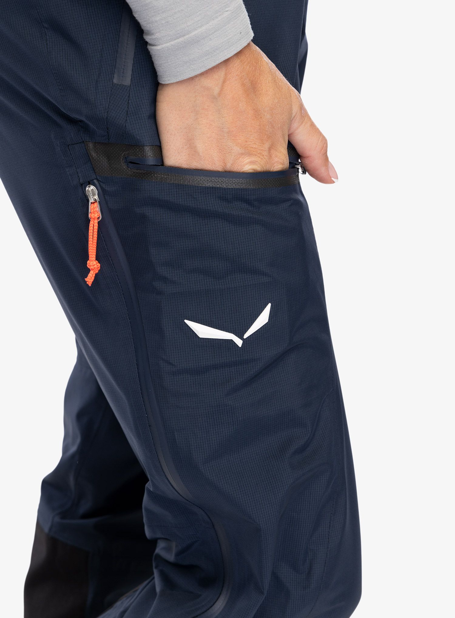 Ženske hlače za turno smučanje Salewa Sella W Responsive Pant - navy blazer
