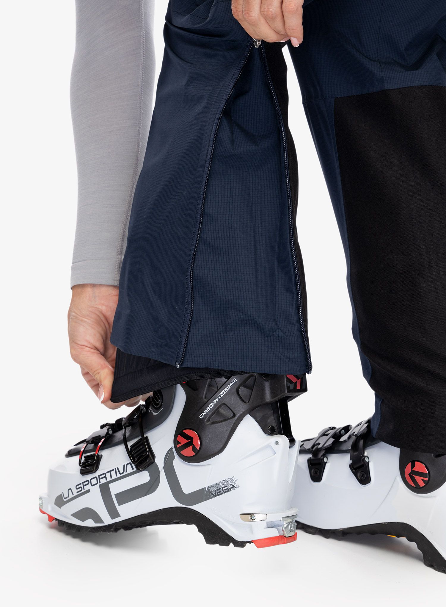Ženske hlače za turno smučanje Salewa Sella W Responsive Pant - navy blazer