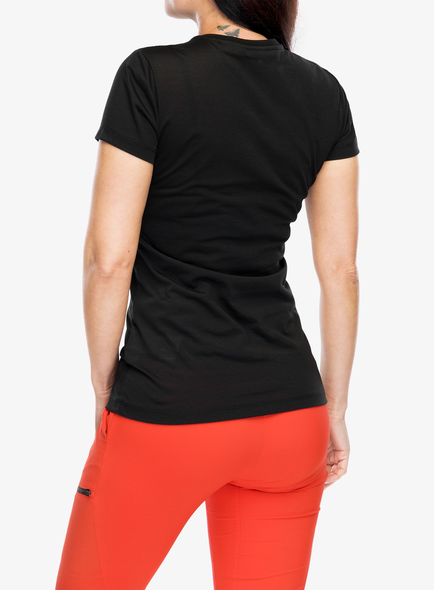 Ženska majica Salewa Solid Dry S/S Tee - black out