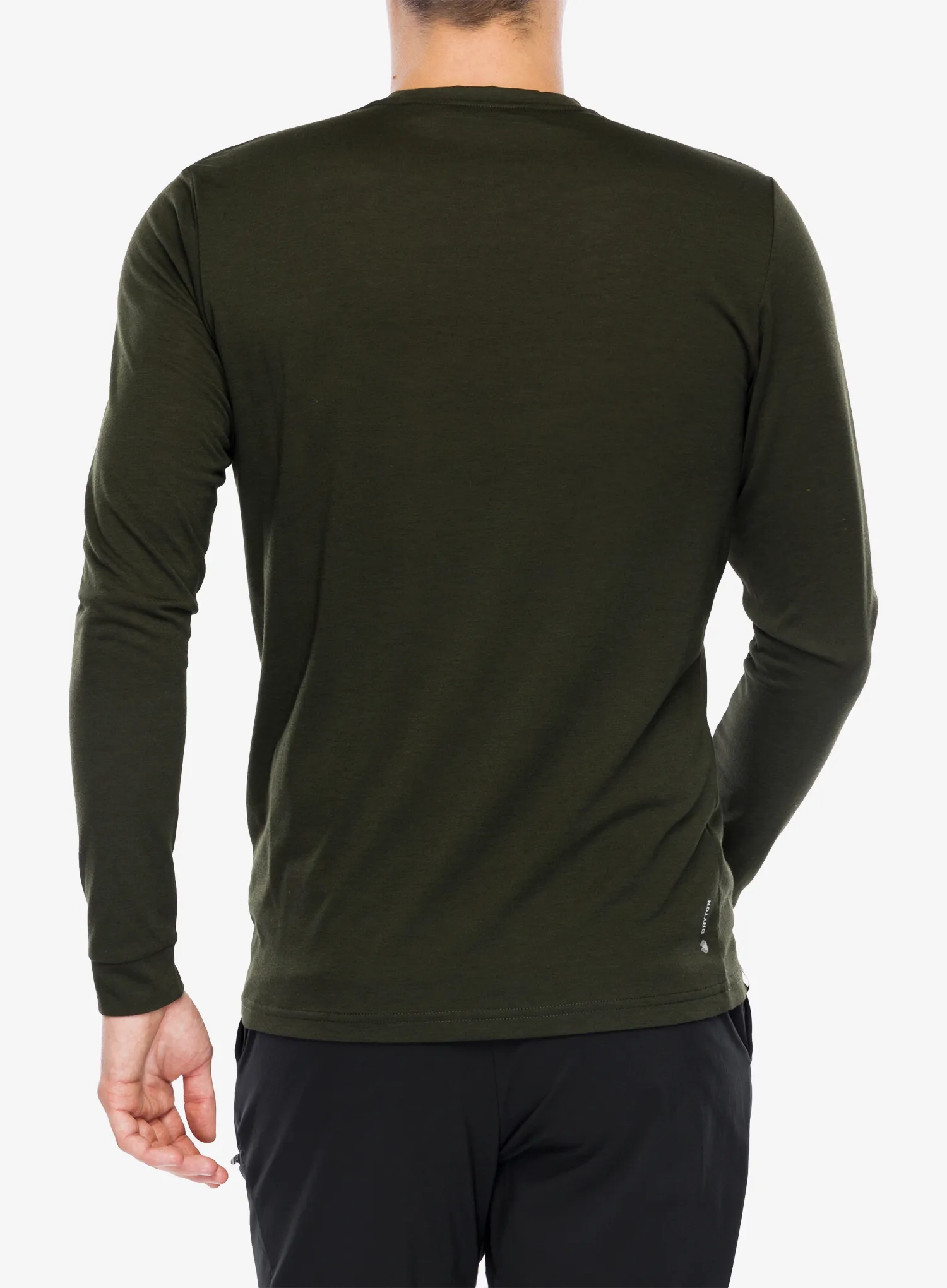 Puloverji brez kapuce Salewa Solidlogo Dry L/S Te - dark olive