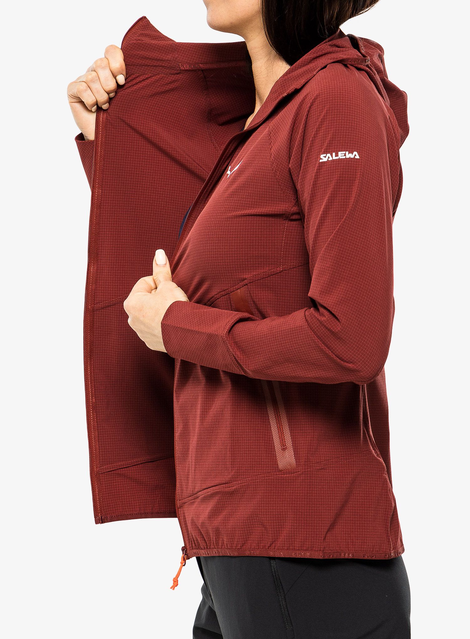 Ženski softshell Salewa Sorapis DST Jacket - syrah