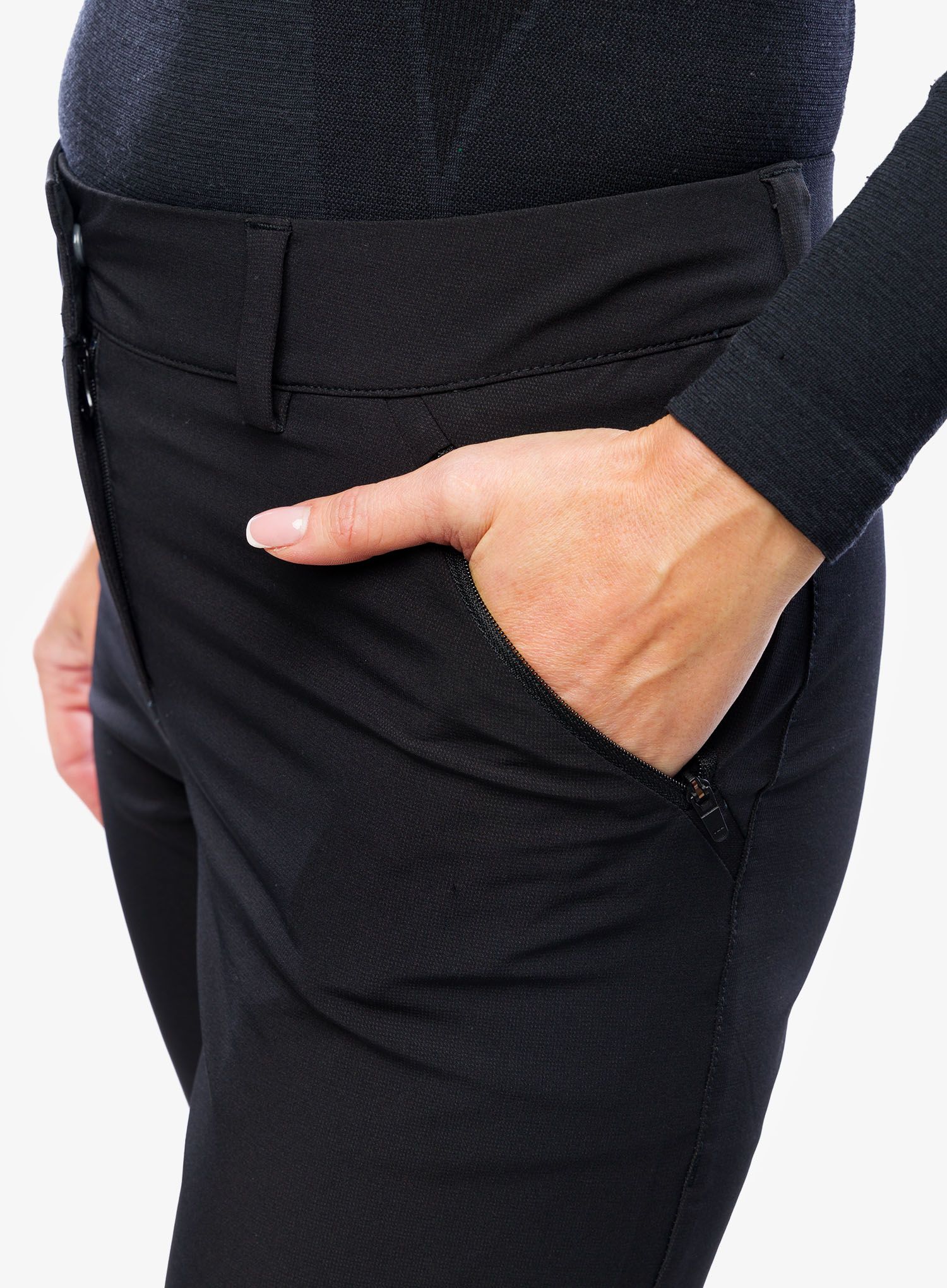 Ženske softshell hlače Salewa Terminal DST Pant - black out
