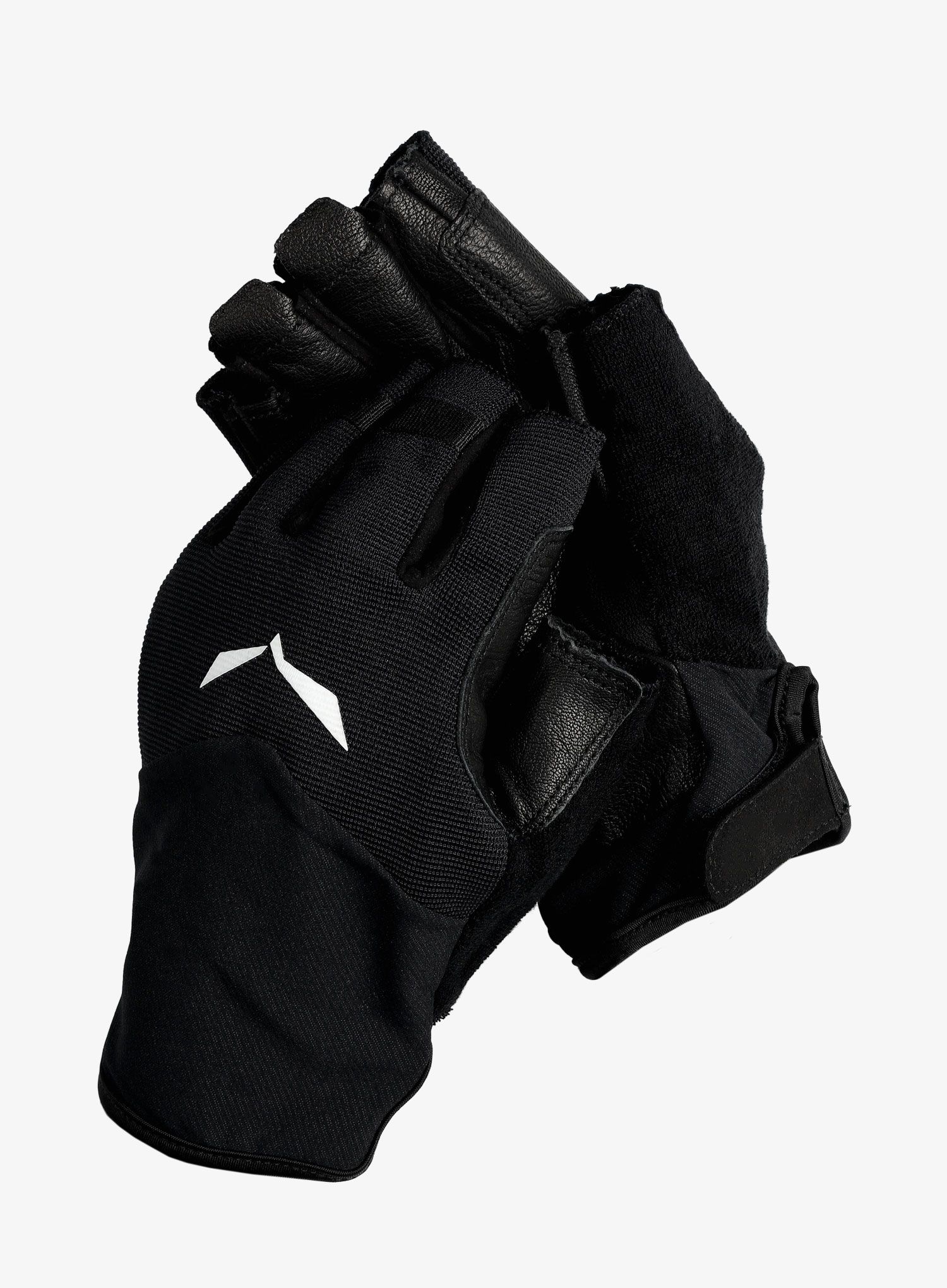 Rokavice za ferate Salewa Via Ferrata Leather Gloves - black out