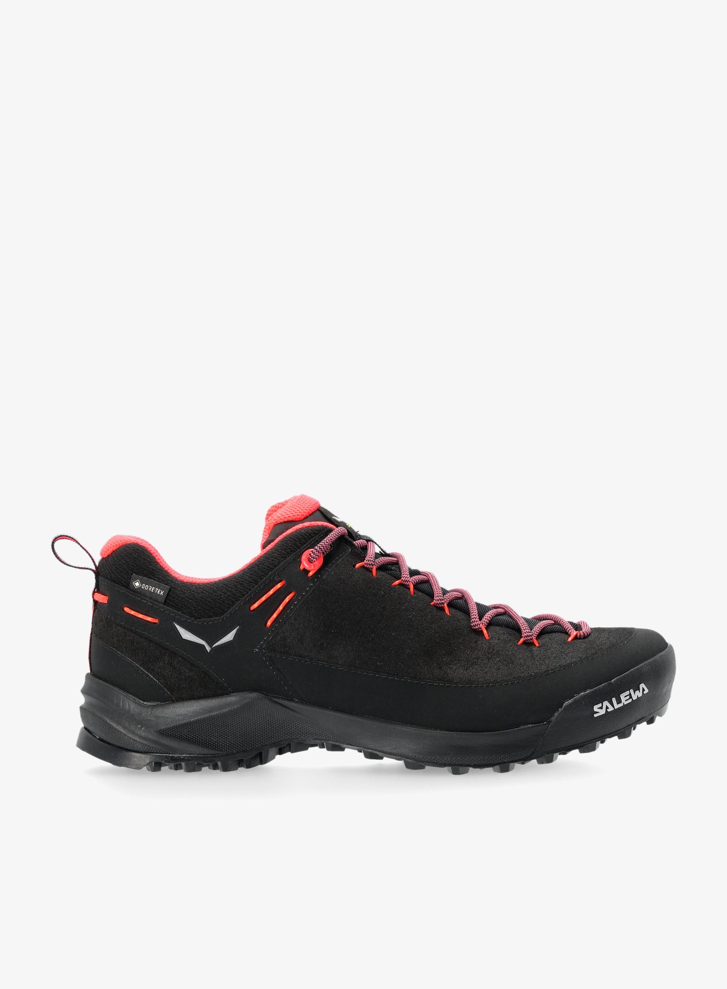 Ženski pristopni čevlji Salewa Wildfire Leather GTX - black/fluo coral