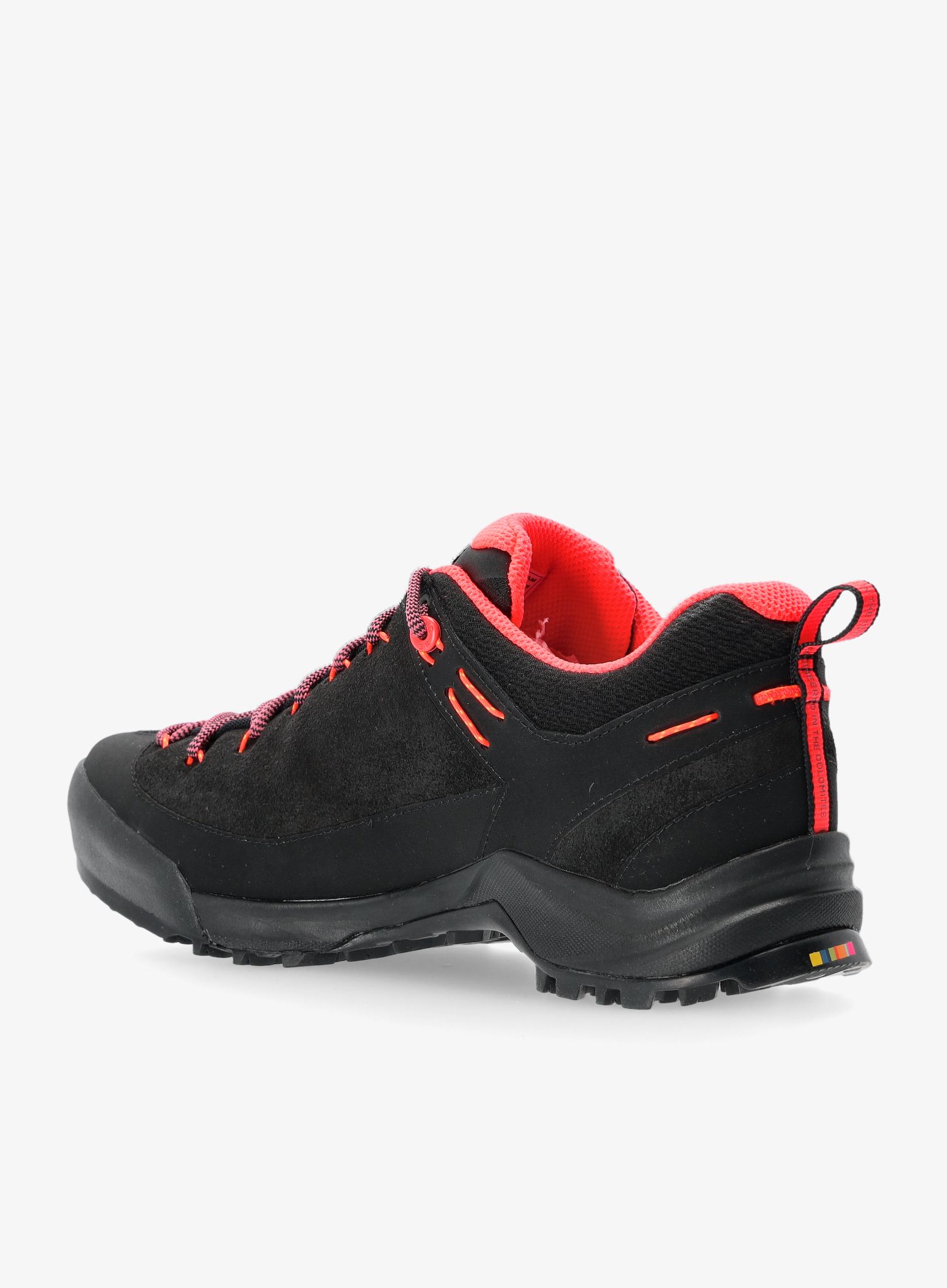 Ženski pristopni čevlji Salewa Wildfire Leather GTX - black/fluo coral