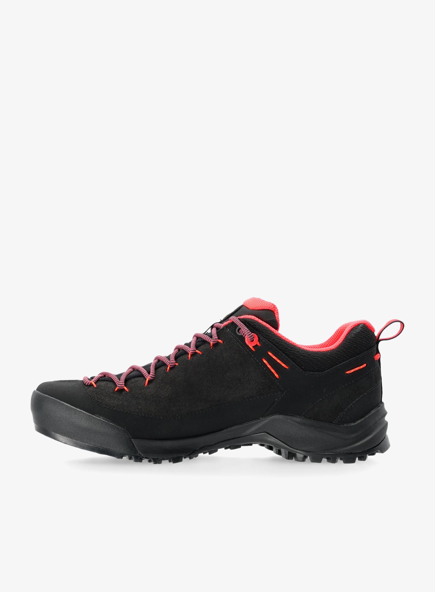 Ženski pristopni čevlji Salewa Wildfire Leather GTX - black/fluo coral