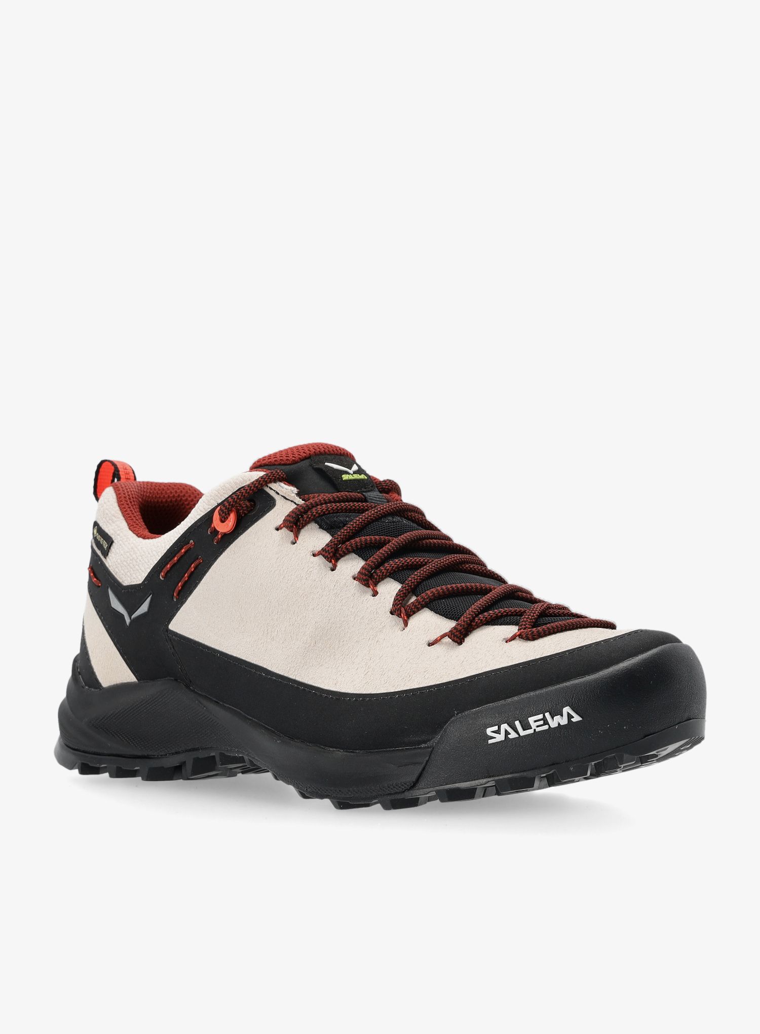 Ženski pristopni čevlji Salewa Wildfire Leather GTX - oatmeal/black