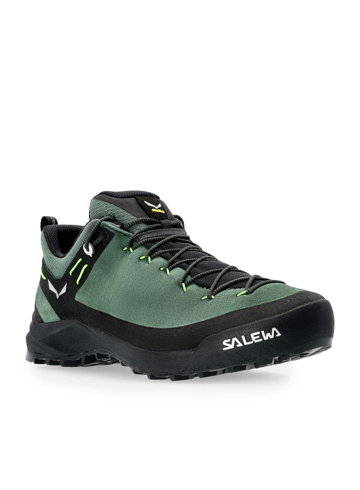 Moški pohodniški čevlji Salewa Wildfire Leather - raw green/black