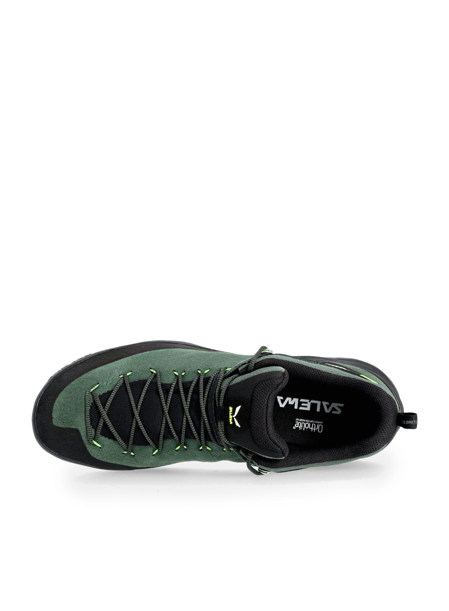Moški pohodniški čevlji Salewa Wildfire Leather - raw green/black