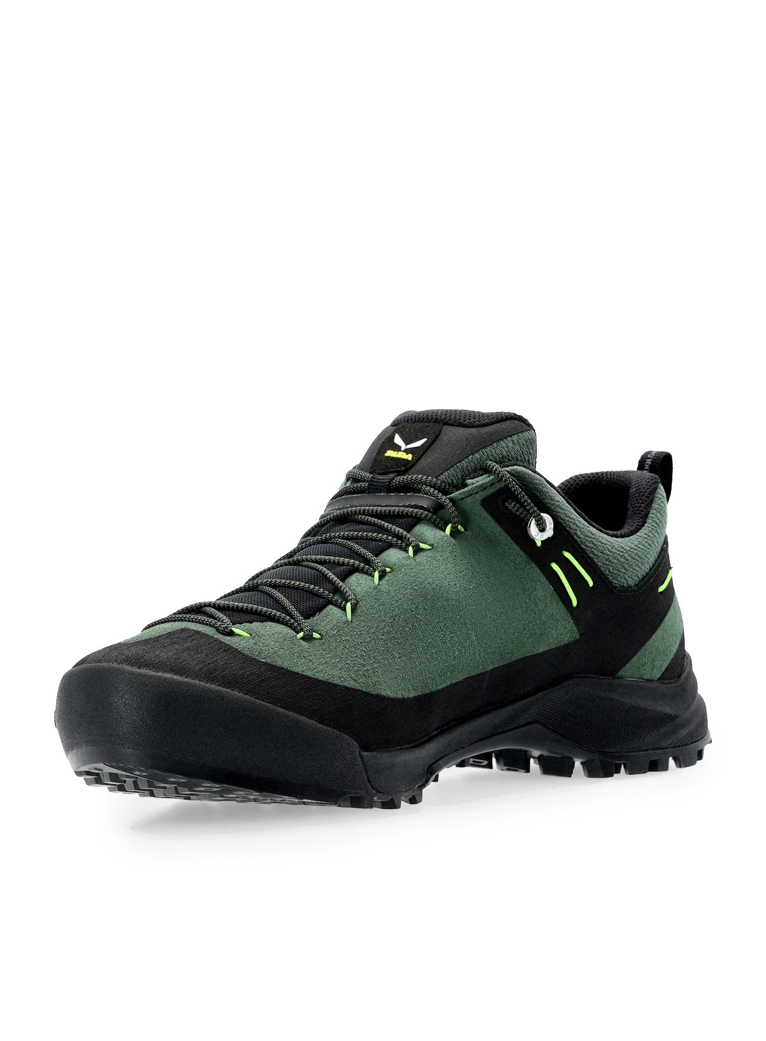 Moški pohodniški čevlji Salewa Wildfire Leather - raw green/black