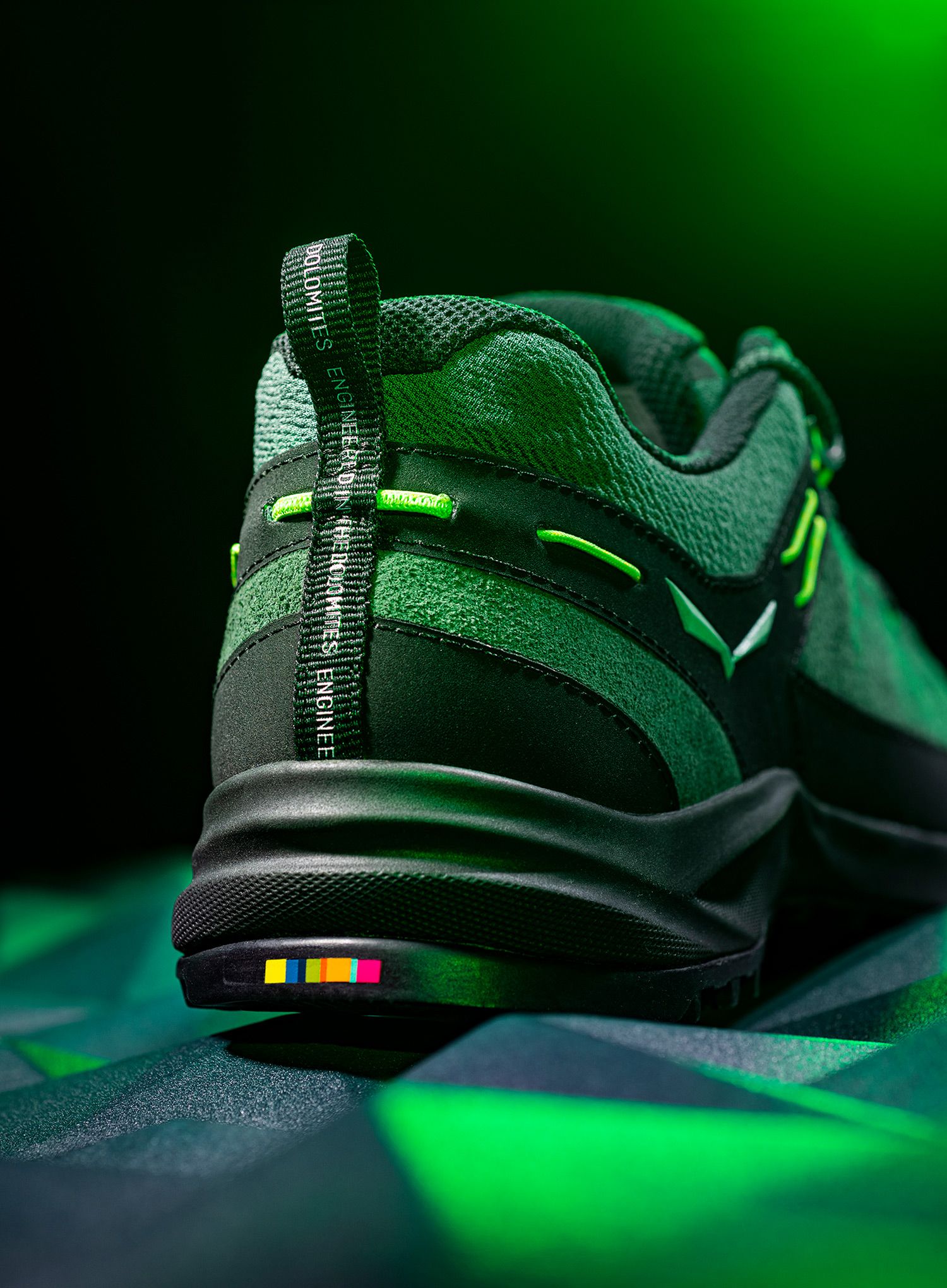 Moški pohodniški čevlji Salewa Wildfire Leather - raw green/black
