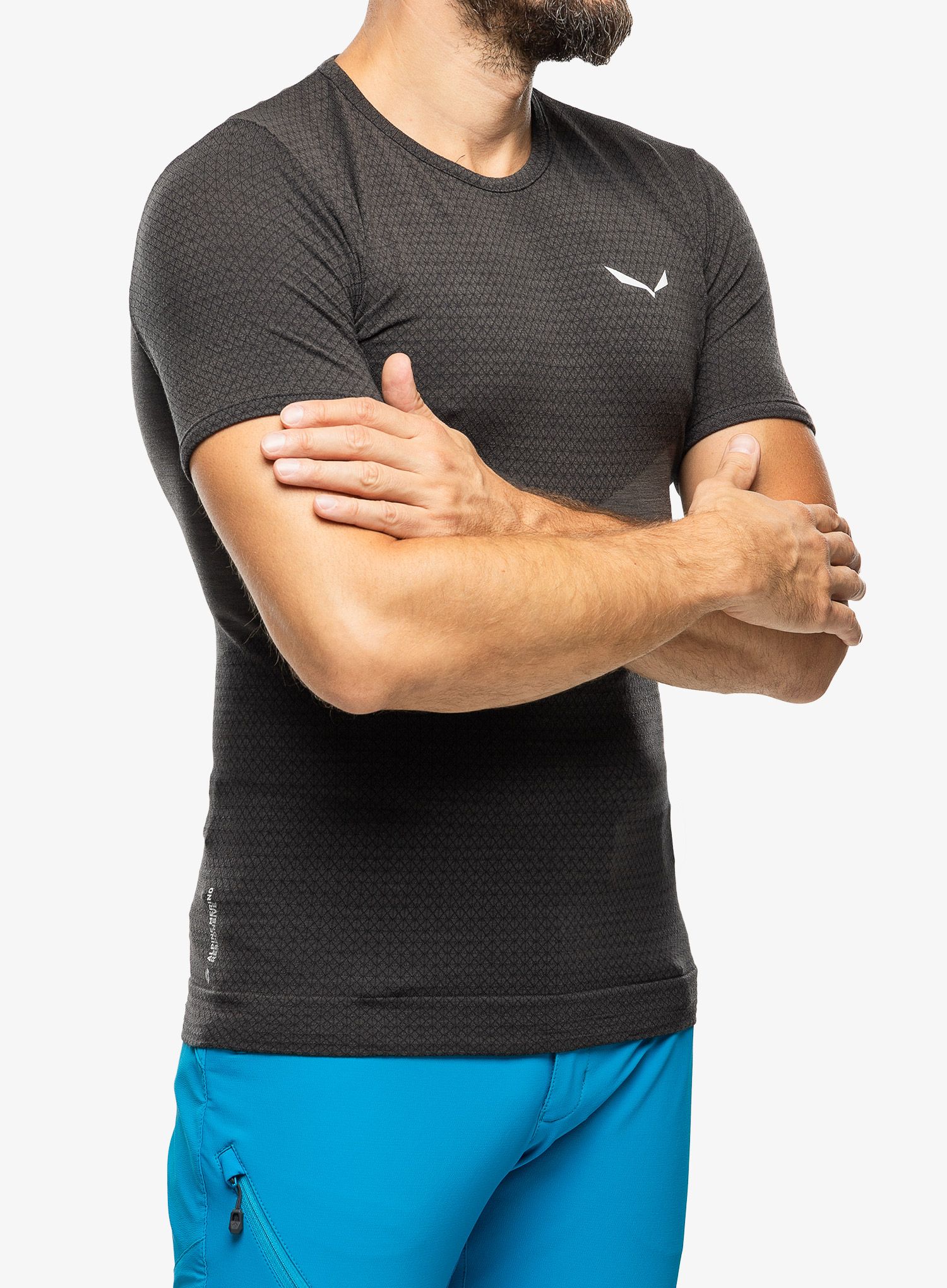 Moška majica Salewa Zebru Medium Warm Amr T-Shirt - onyx