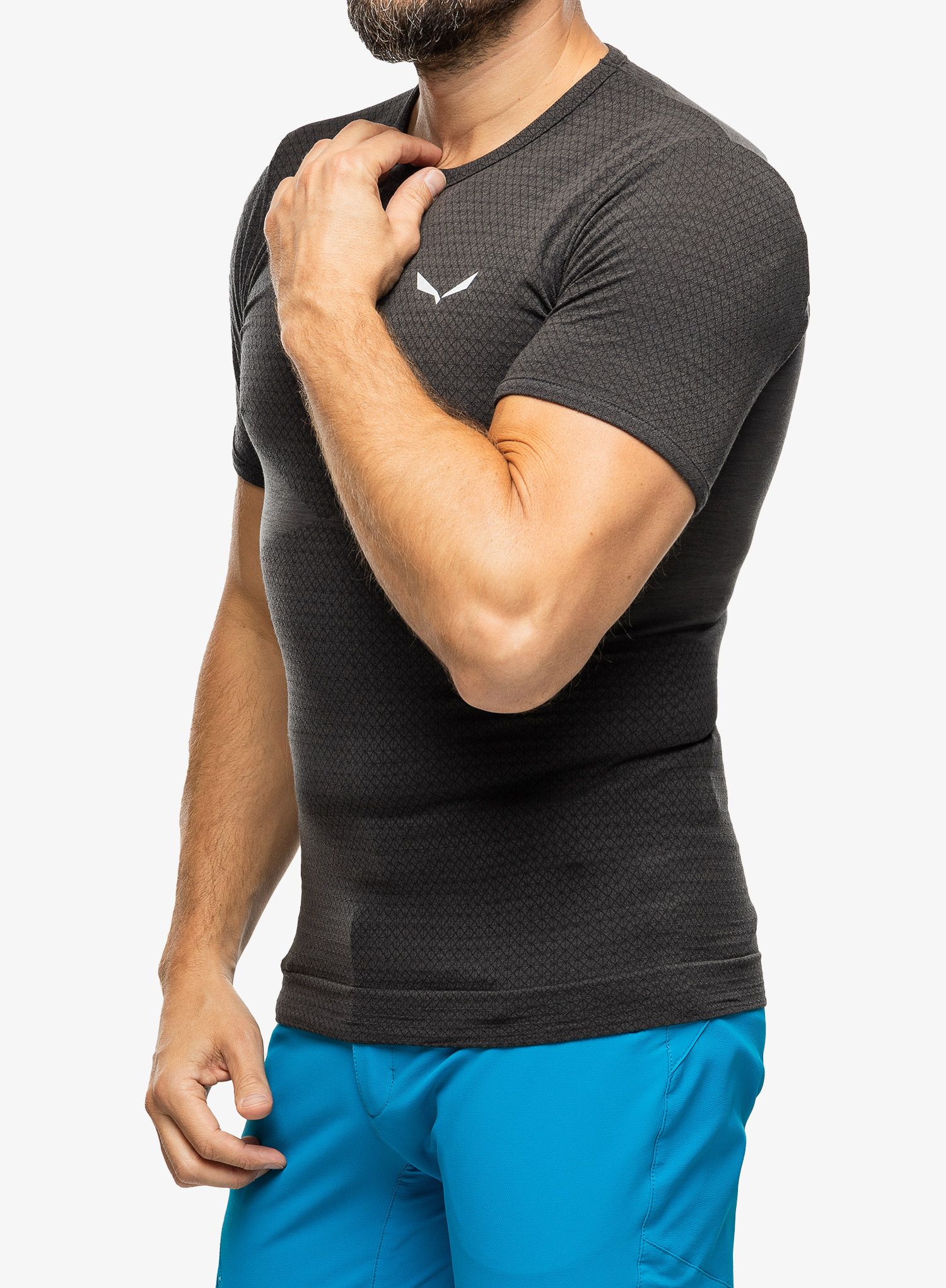 Moška majica Salewa Zebru Medium Warm Amr T-Shirt - onyx