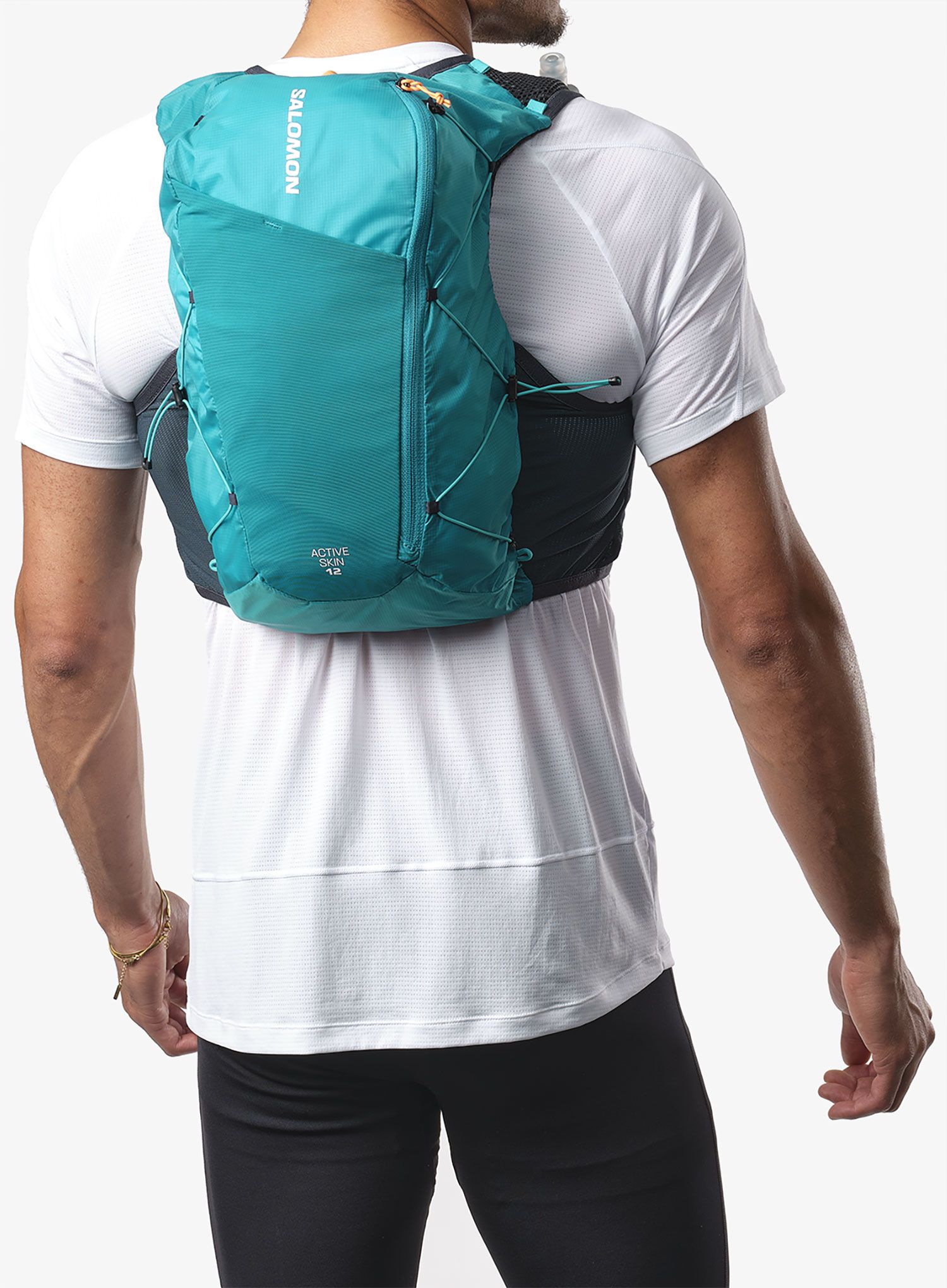 Tekaški brezrokavnik Salomon Active Skin 12 Set - tahitian tide/carbon