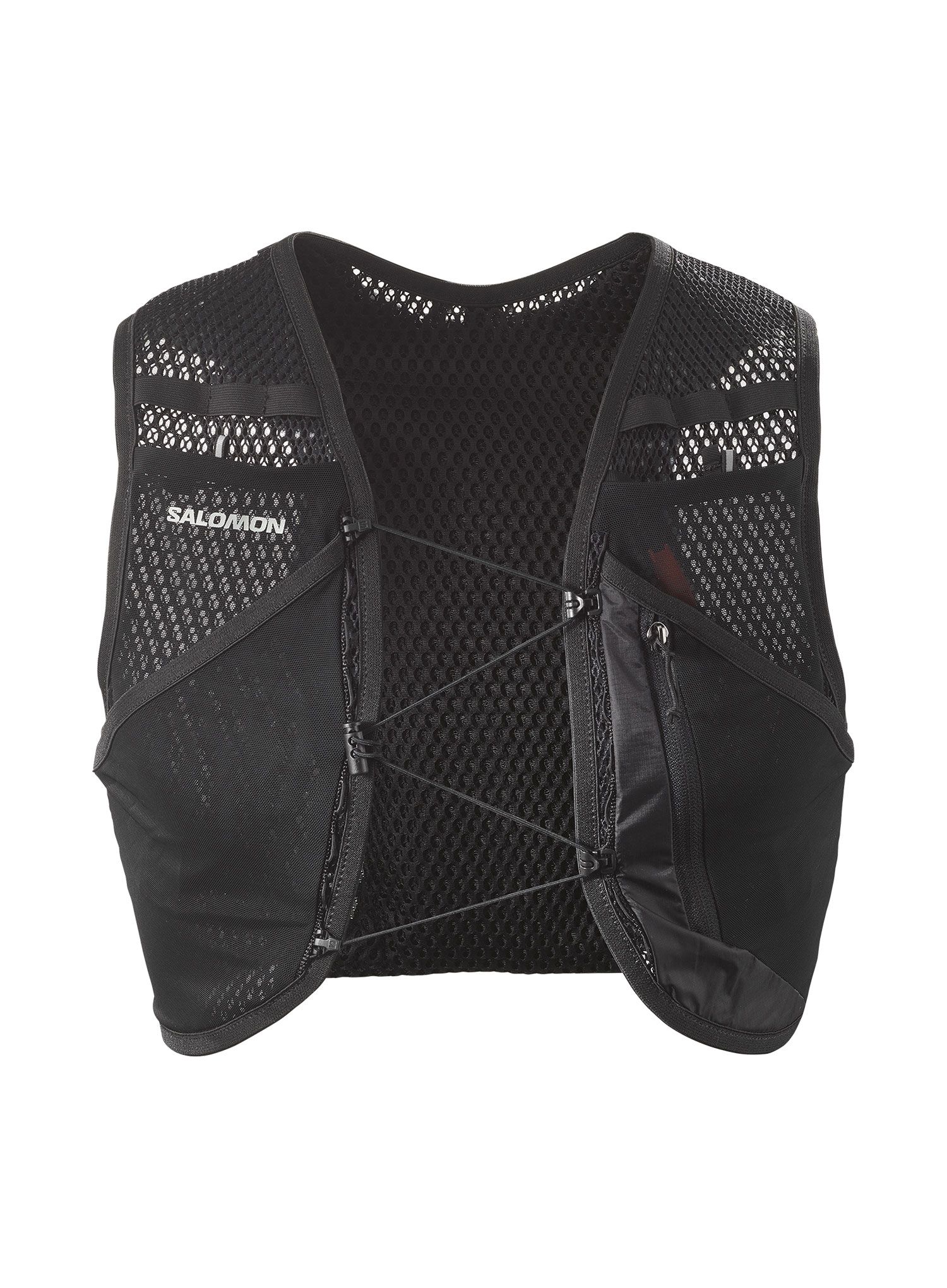 Tekaški brezrokavnik Salomon Active Skin 4 No Flasks - black/metal
