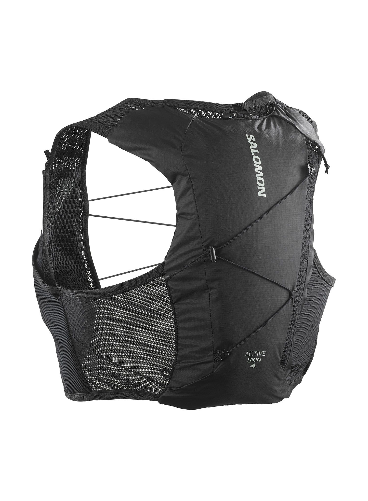 Tekaški brezrokavnik Salomon Active Skin 4 No Flasks - black/metal