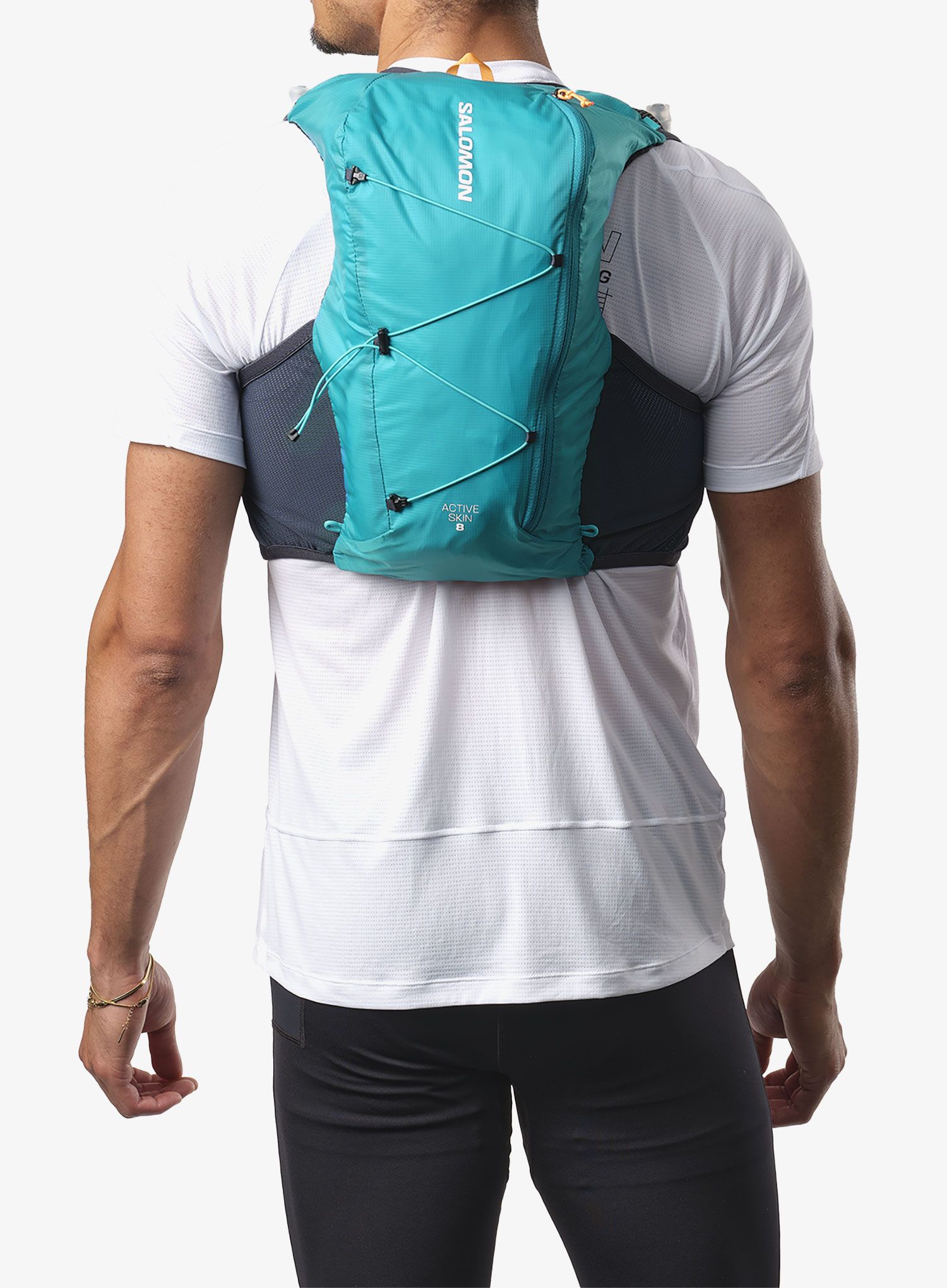 Tekaški brezrokavnik Salomon Active Skin 8 Set - tide/carbon