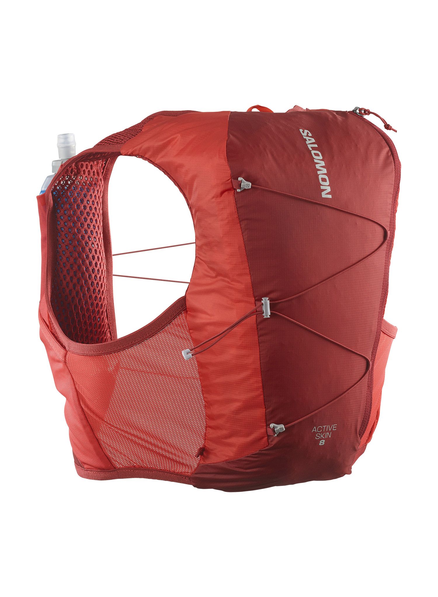 Tekaški brezrokavnik Salomon Active Skin 8 Set - red dahlia/high risk