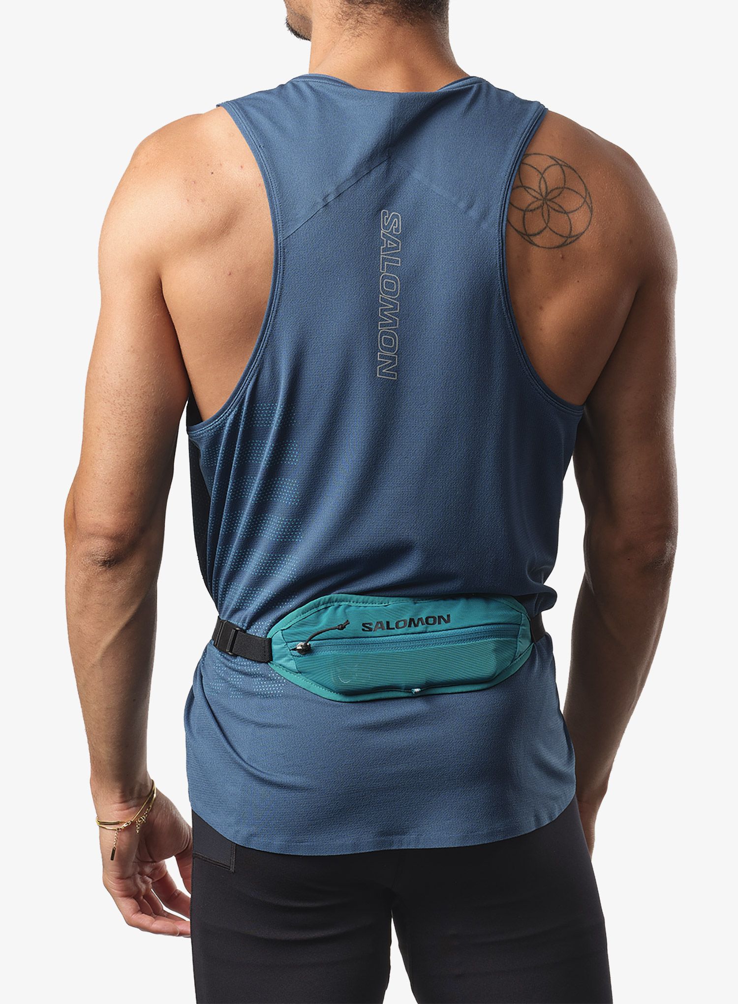 Tekaški pas Salomon Active Sling Belt - tahitian tide/black