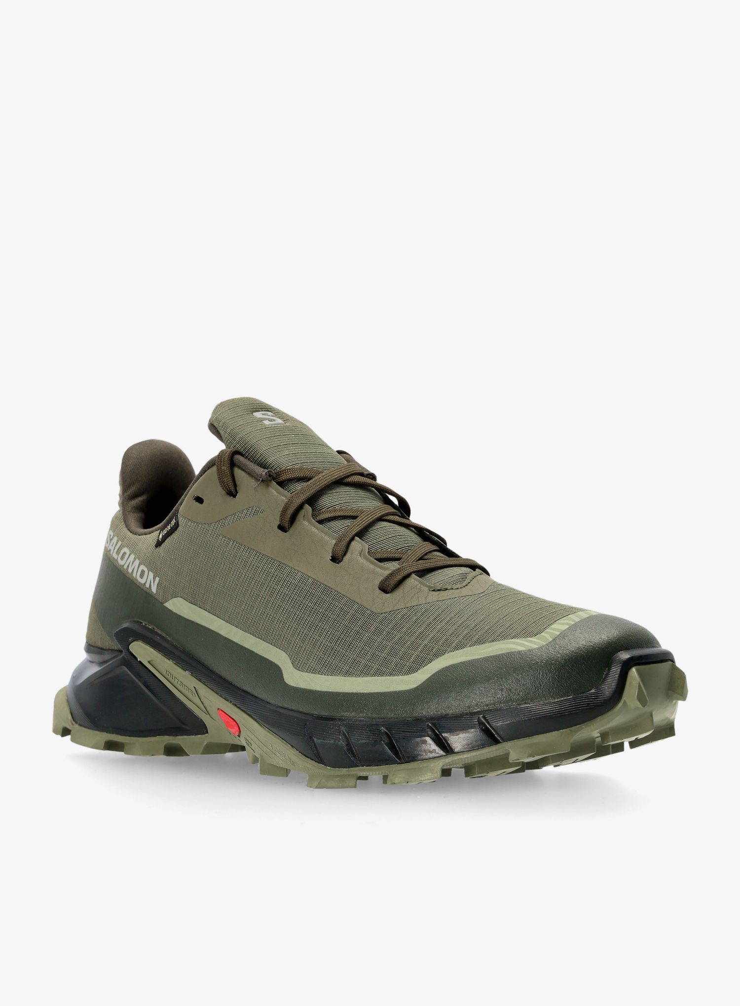 Moški tekaški čevlji Salomon Alphacross 5 GTX - olive/black/green