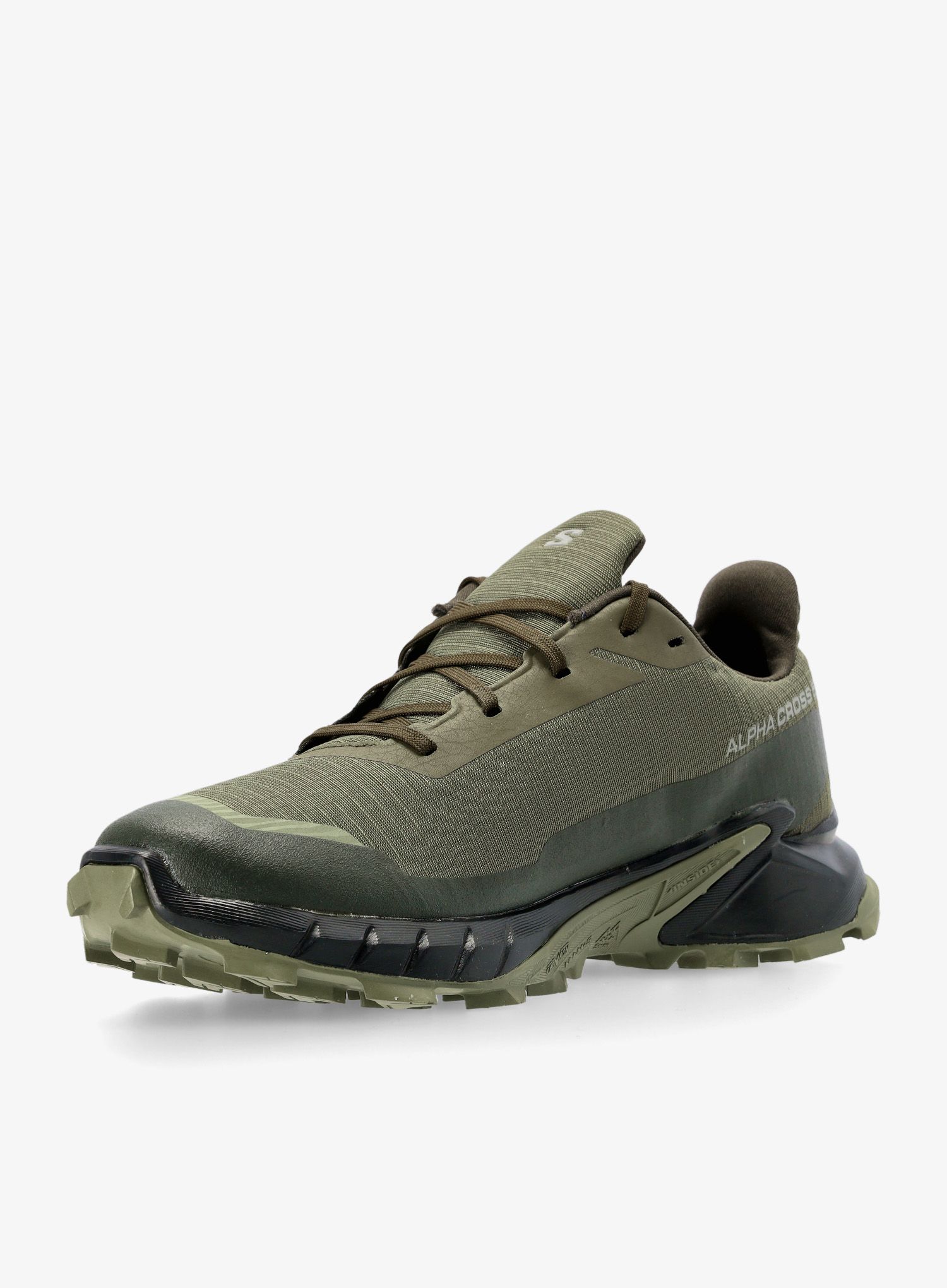 Moški tekaški čevlji Salomon Alphacross 5 GTX - olive/black/green