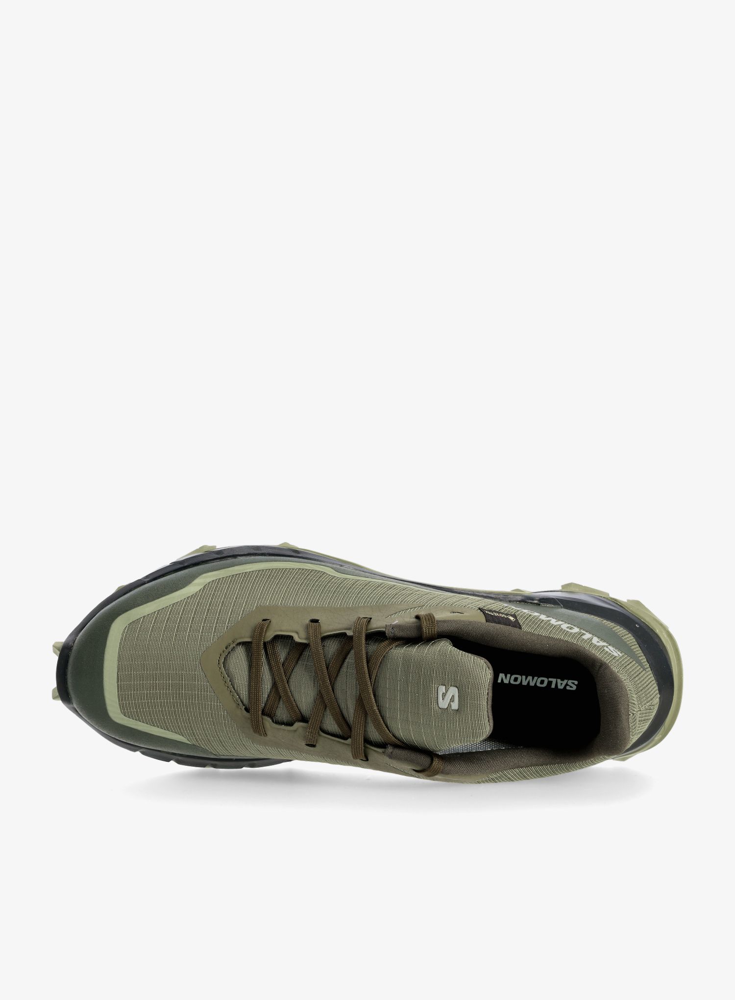 Moški tekaški čevlji Salomon Alphacross 5 GTX - olive/black/green