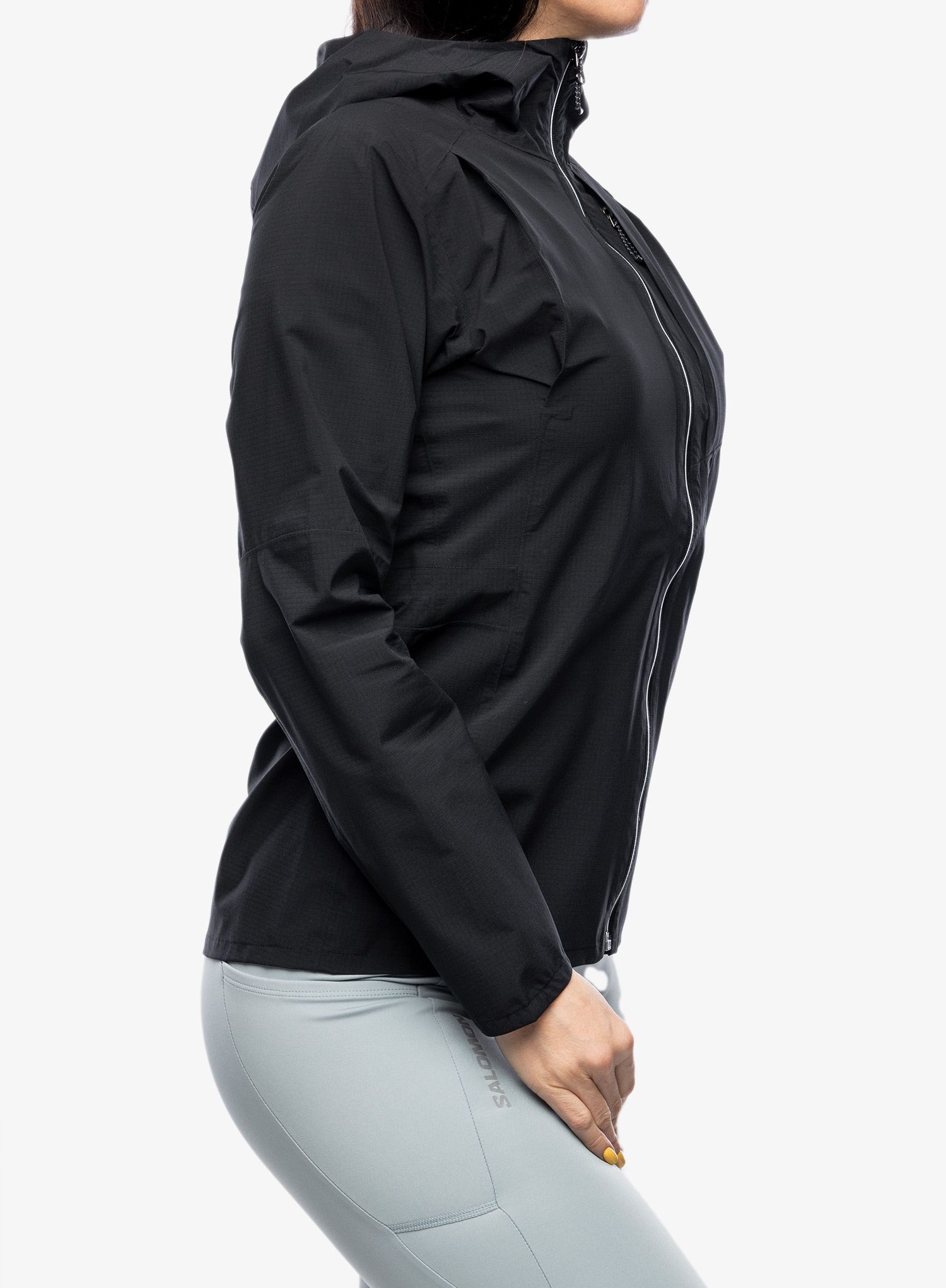 Ženska jakna za tek Salomon Bonatti Trail Jacket - deep black