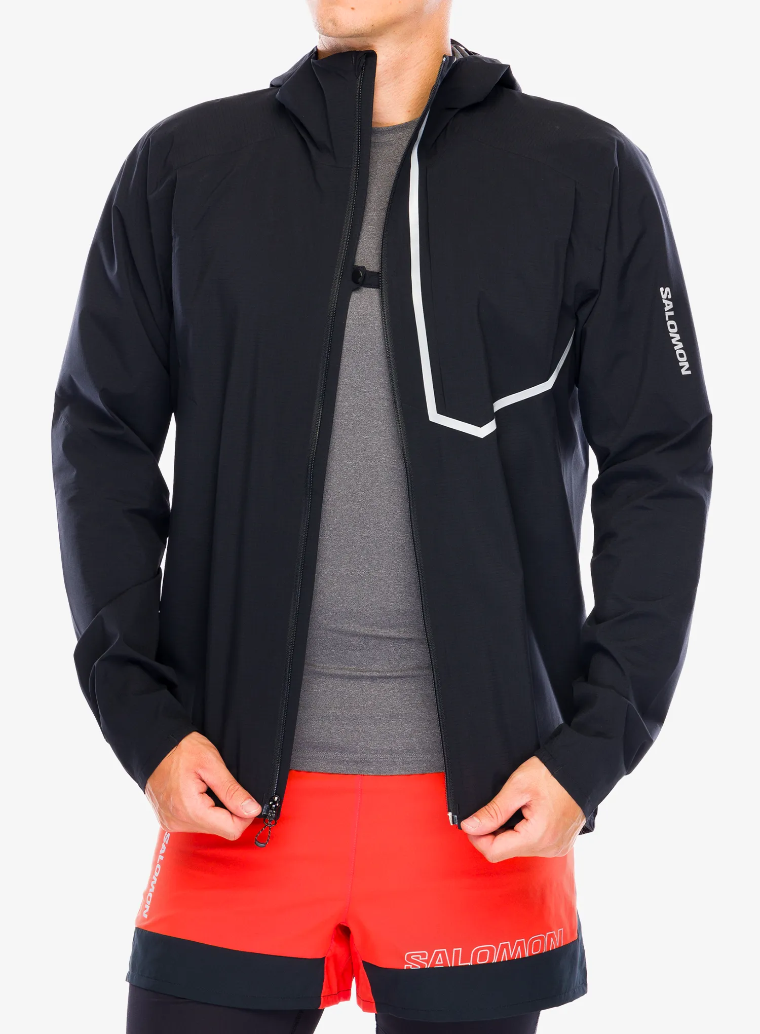 Jakna za tek Salomon Bonatti Trail Jacket - deep black