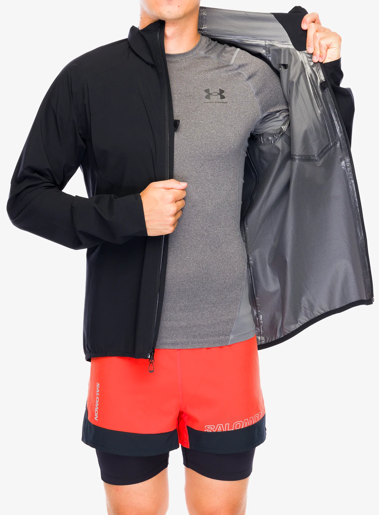 Jakna za tek Salomon Bonatti Trail Jacket - deep black