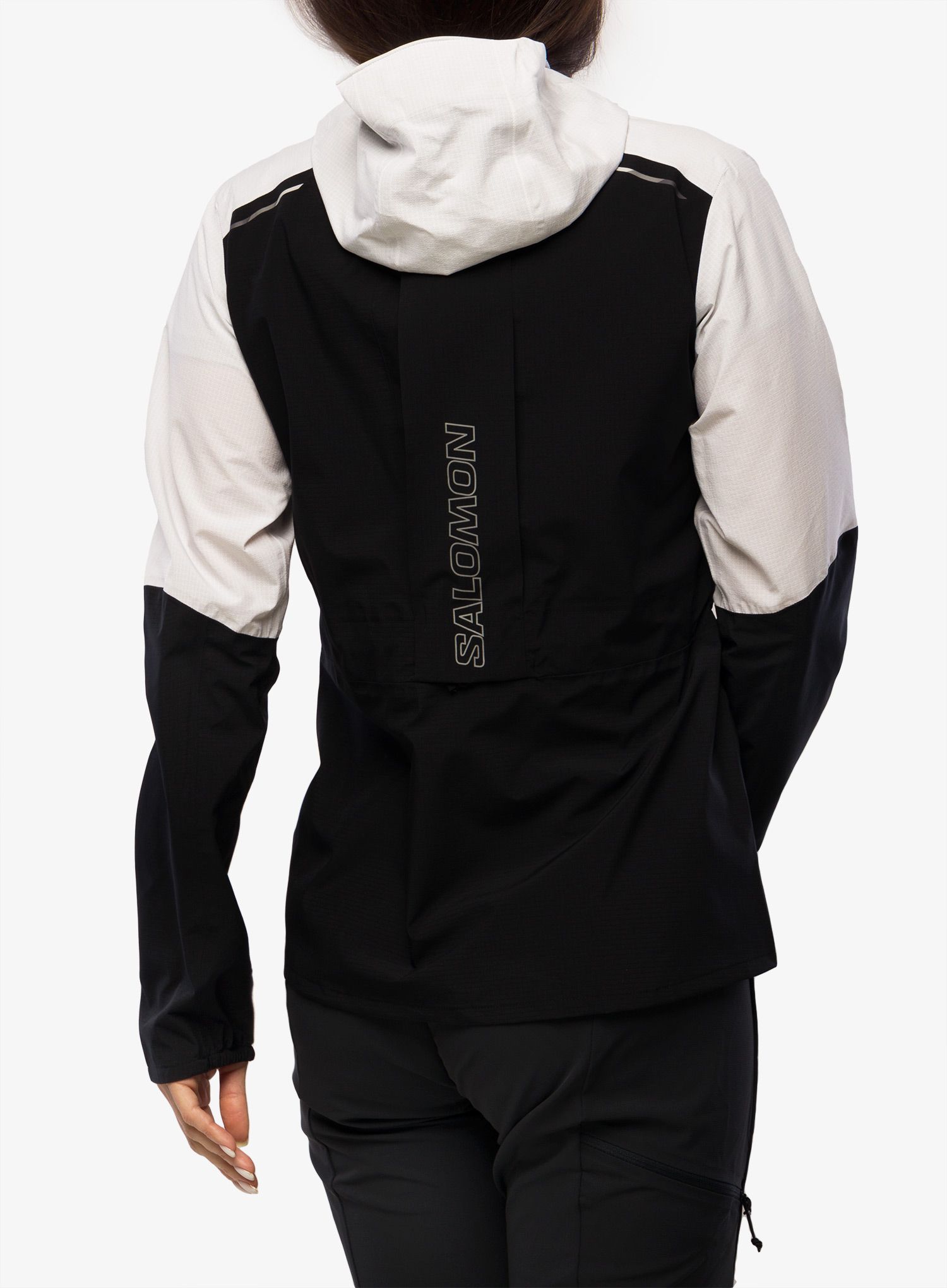 Ženska tekaška jakna Salomon Bonatti Trail Jacket - deep black/white