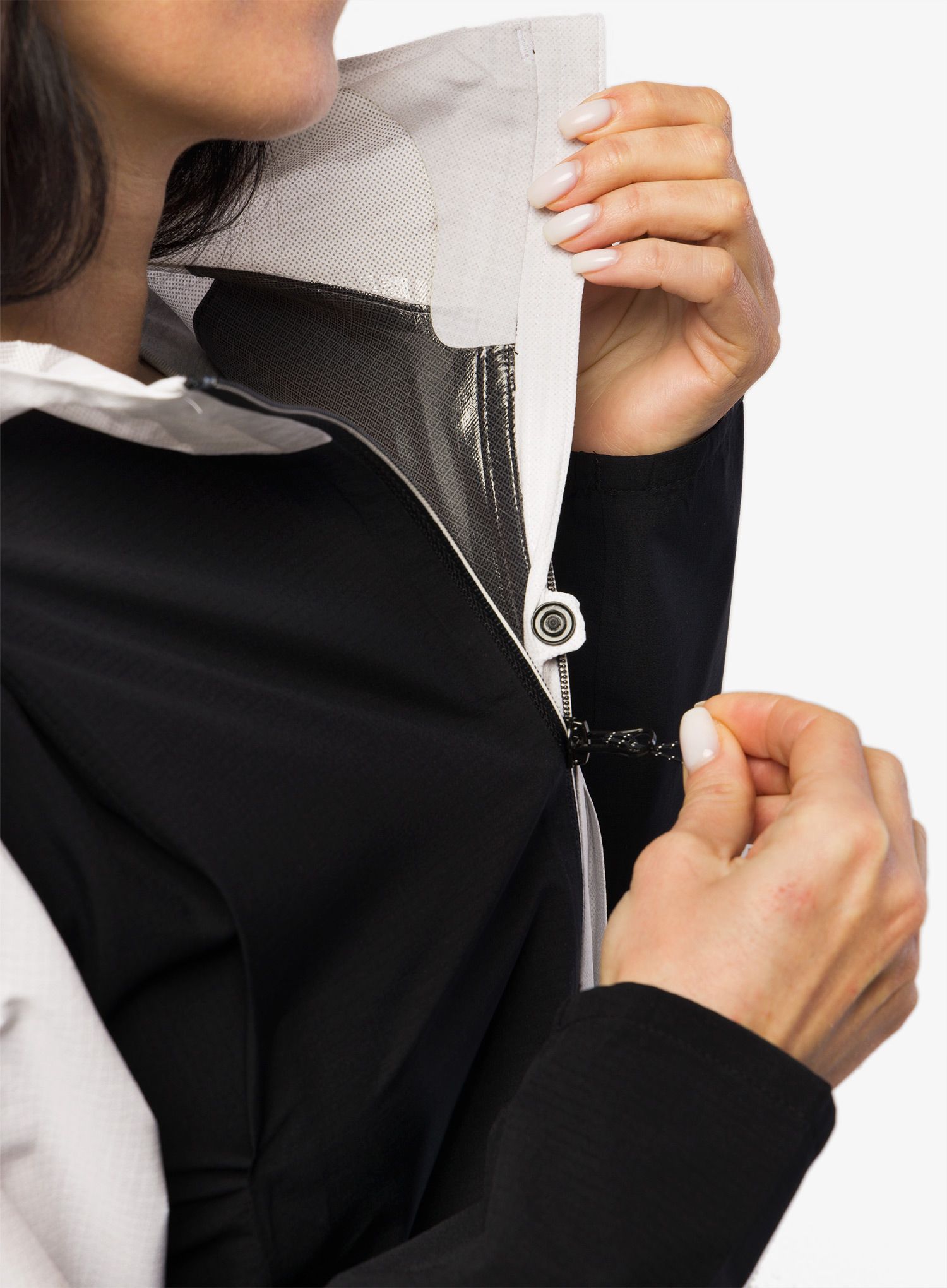Ženska tekaška jakna Salomon Bonatti Trail Jacket - deep black/white