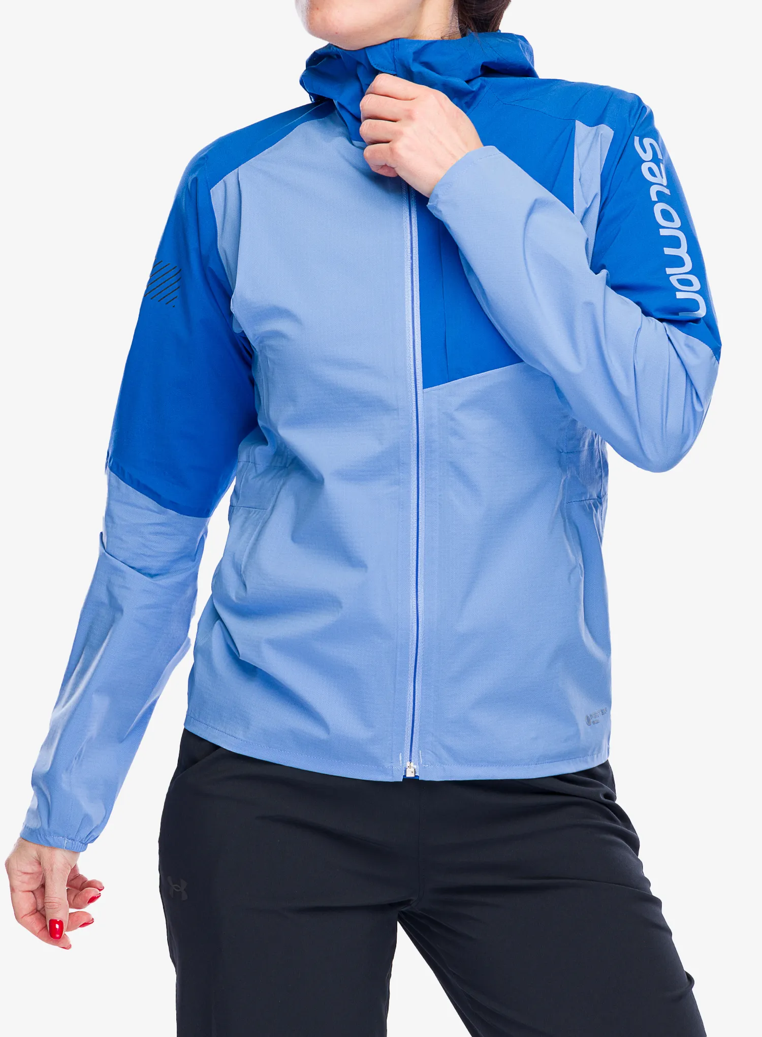 Ženska tekaška jakna Salomon Bonatti Trail Jacket - provence/nautical blue