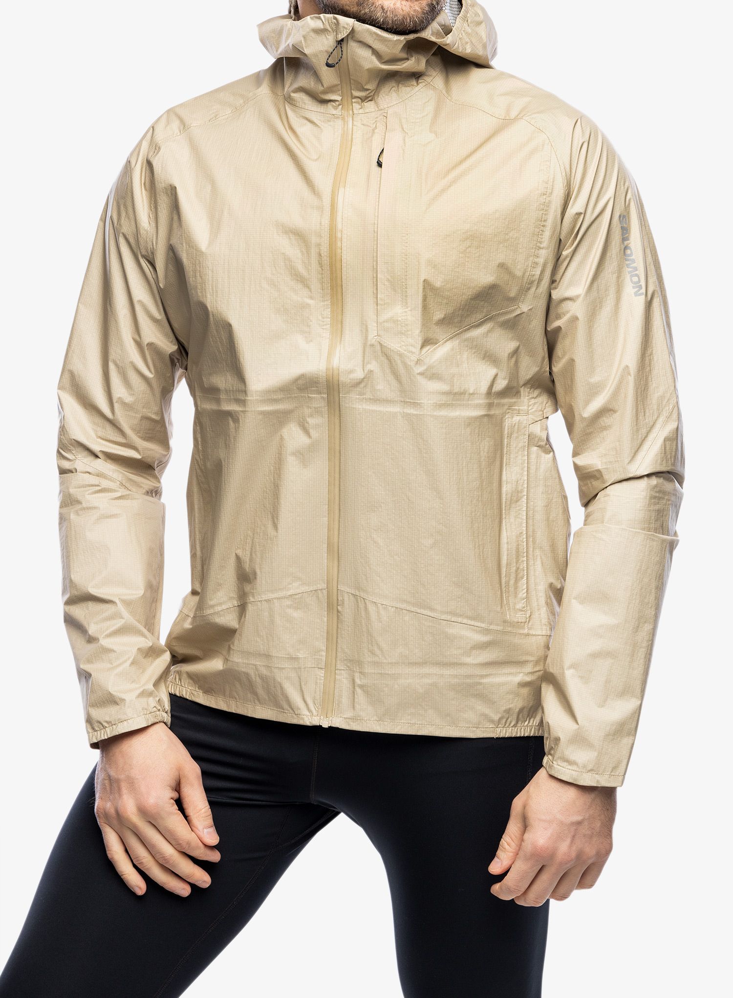 Jakna za tek Salomon Bonatti WP Jacket - white pepper