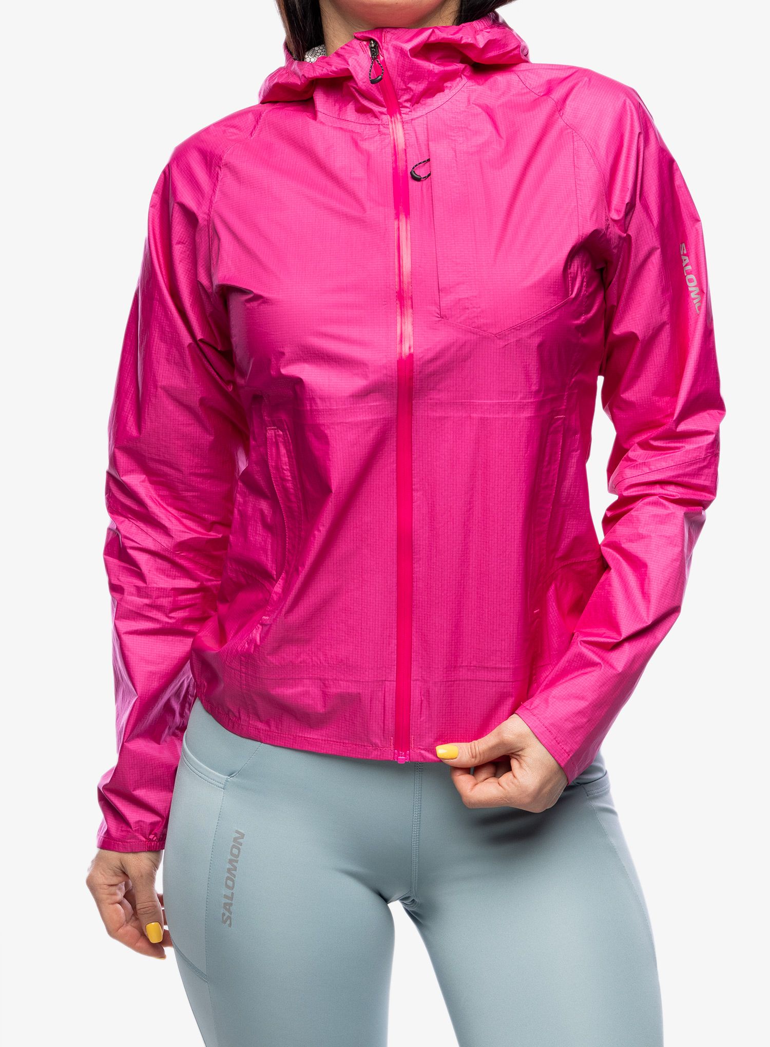 Ženska tekaška jakna Salomon Bonatti WP Jacket - beetroot purple