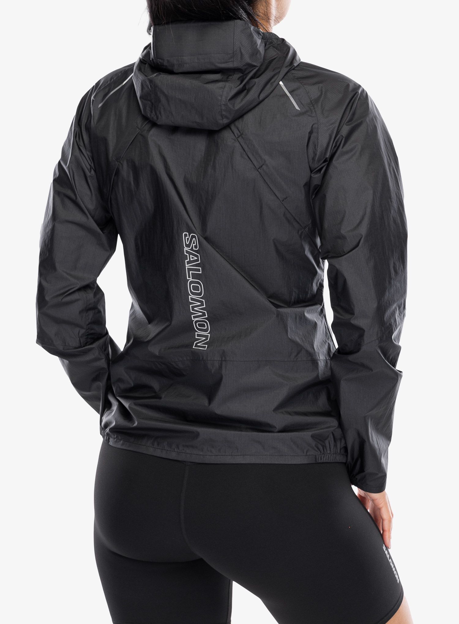 Ženska jakna za tek Salomon Bonatti WP Jacket - deep black