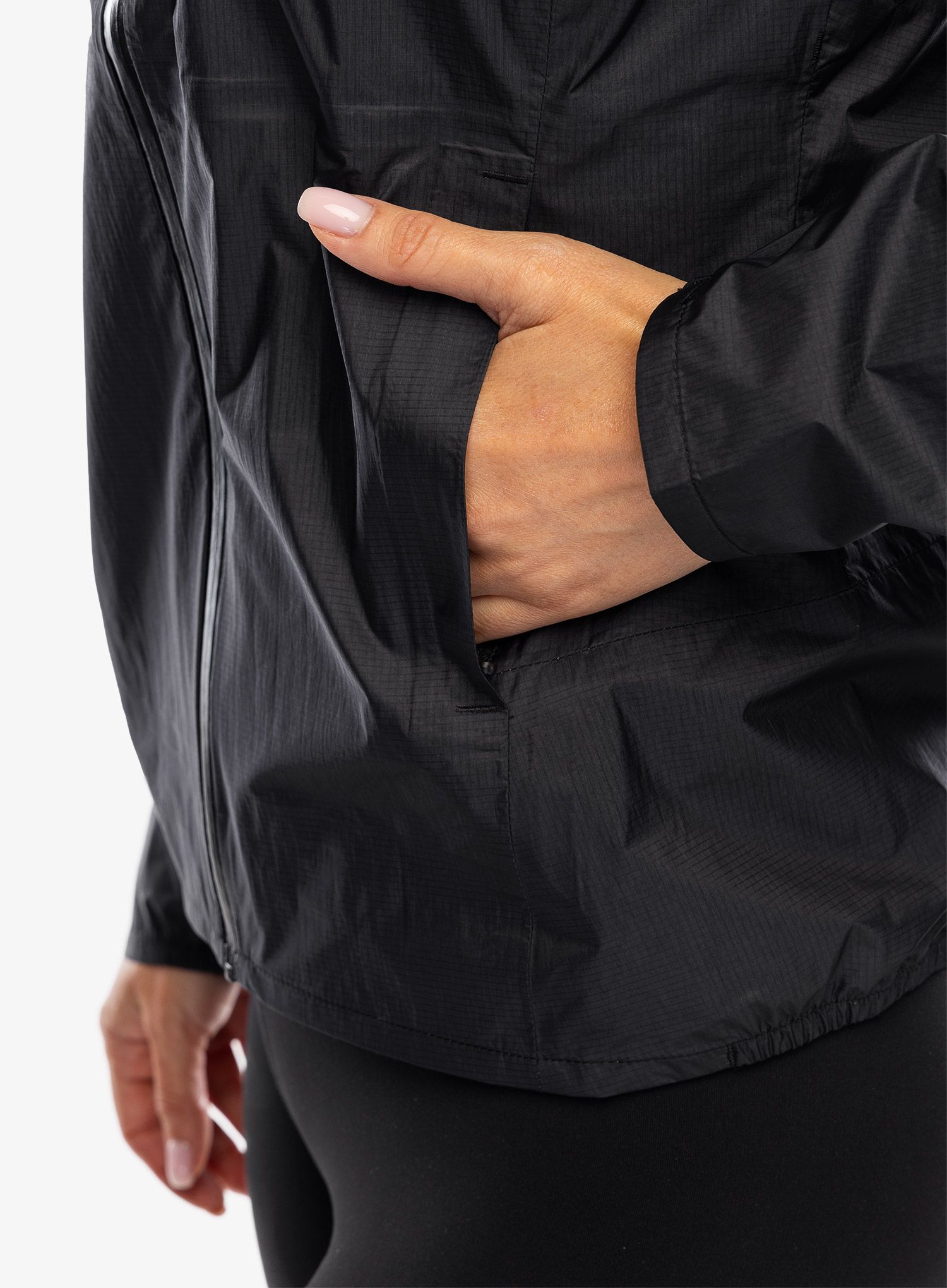 Ženska jakna za tek Salomon Bonatti WP Jacket - deep black