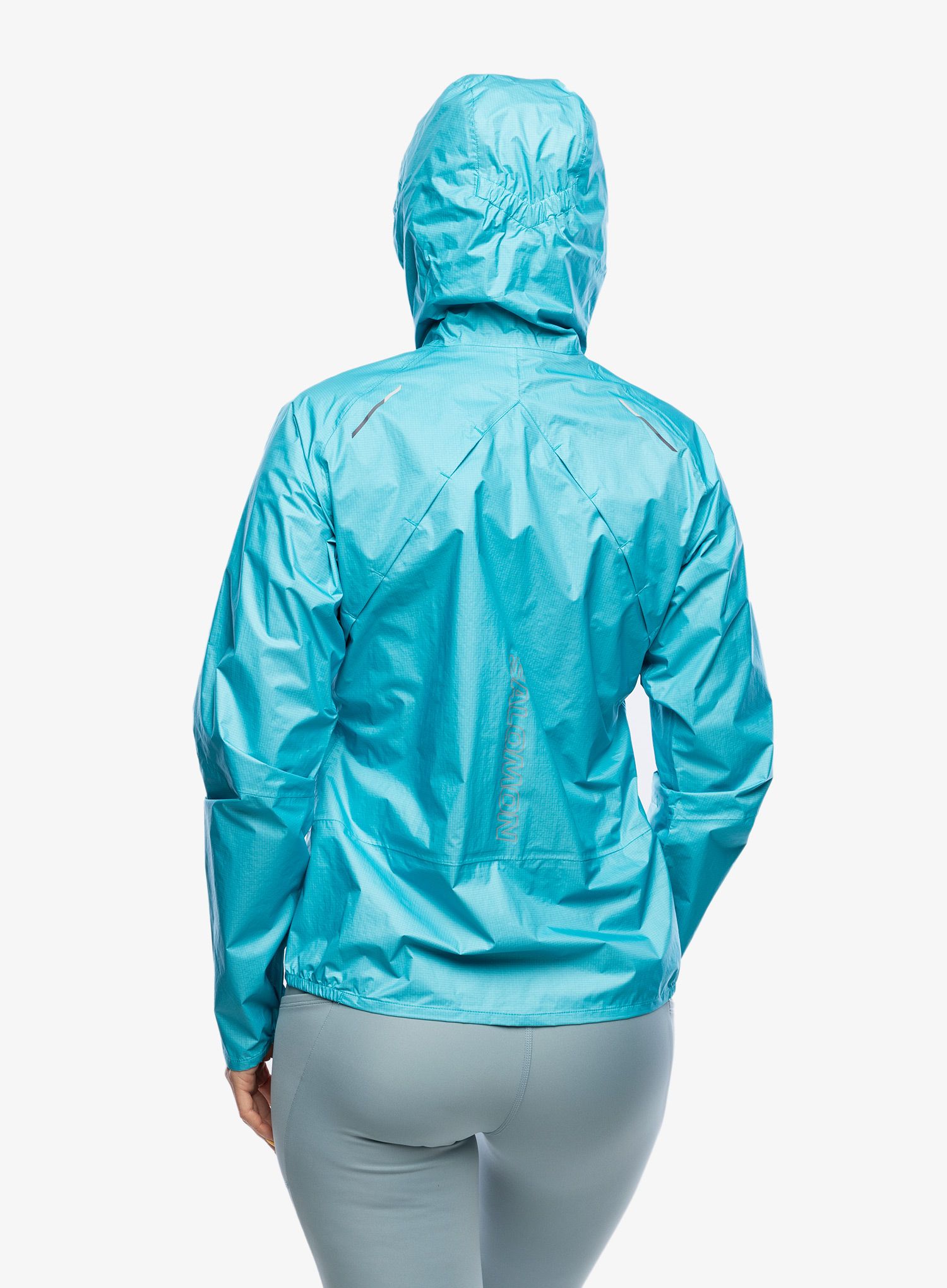 Ženska jakna za tek Salomon Bonatti WP Jacket - peacock blue