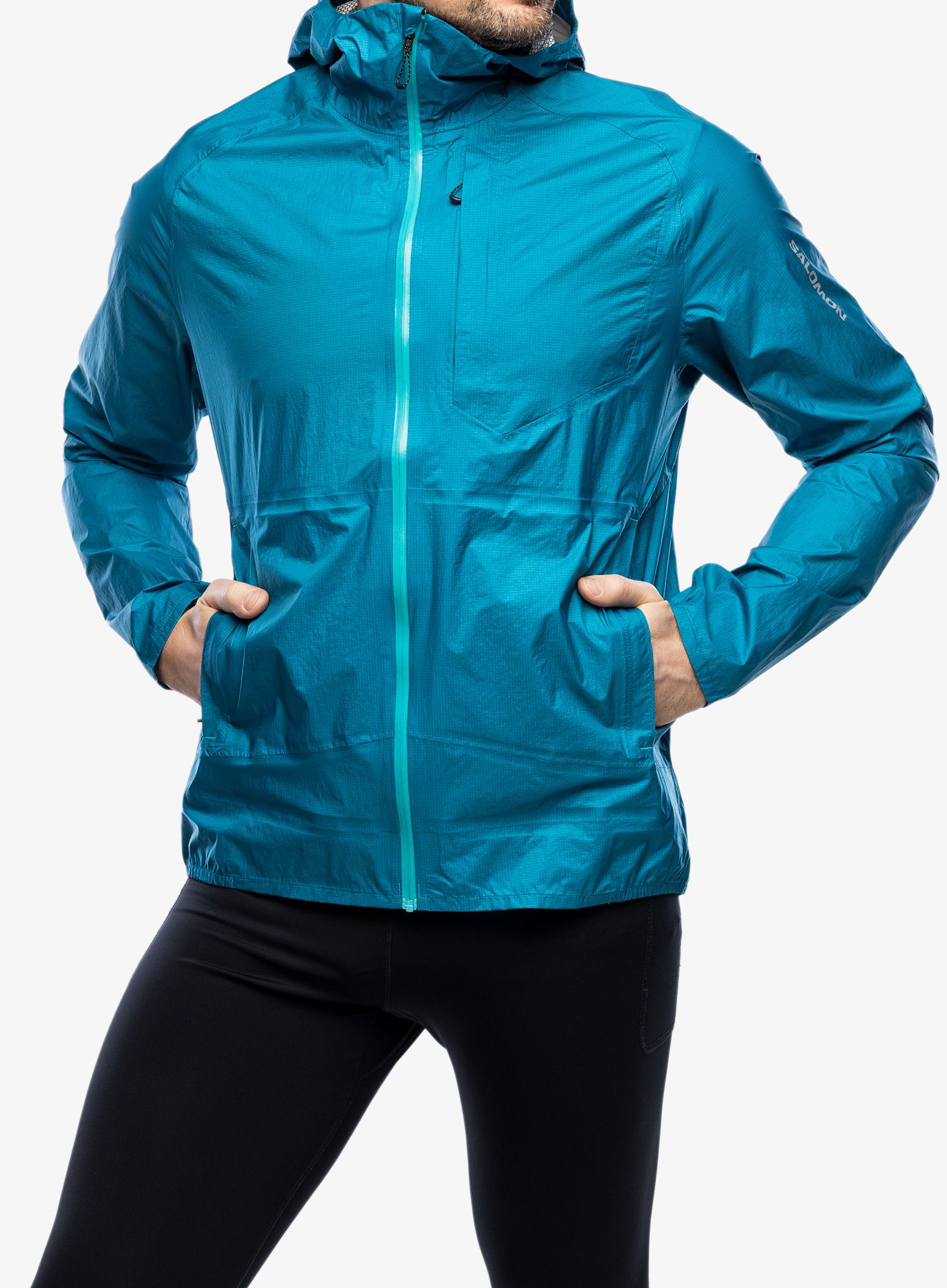 Jakna za tek Salomon Bonatti WP Jacket - tahitian tide