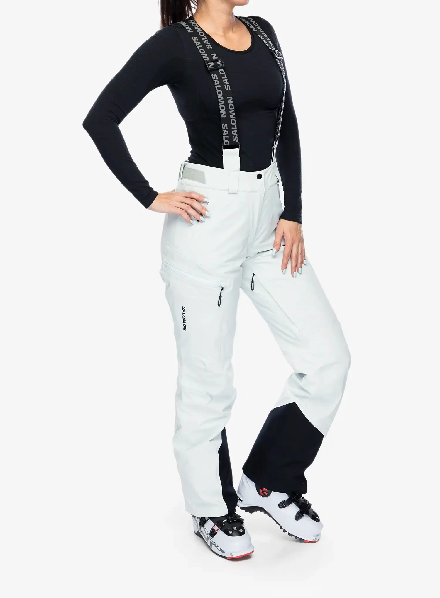 Ženske smučarske hlače Salomon Brilliant Pant - misty blue