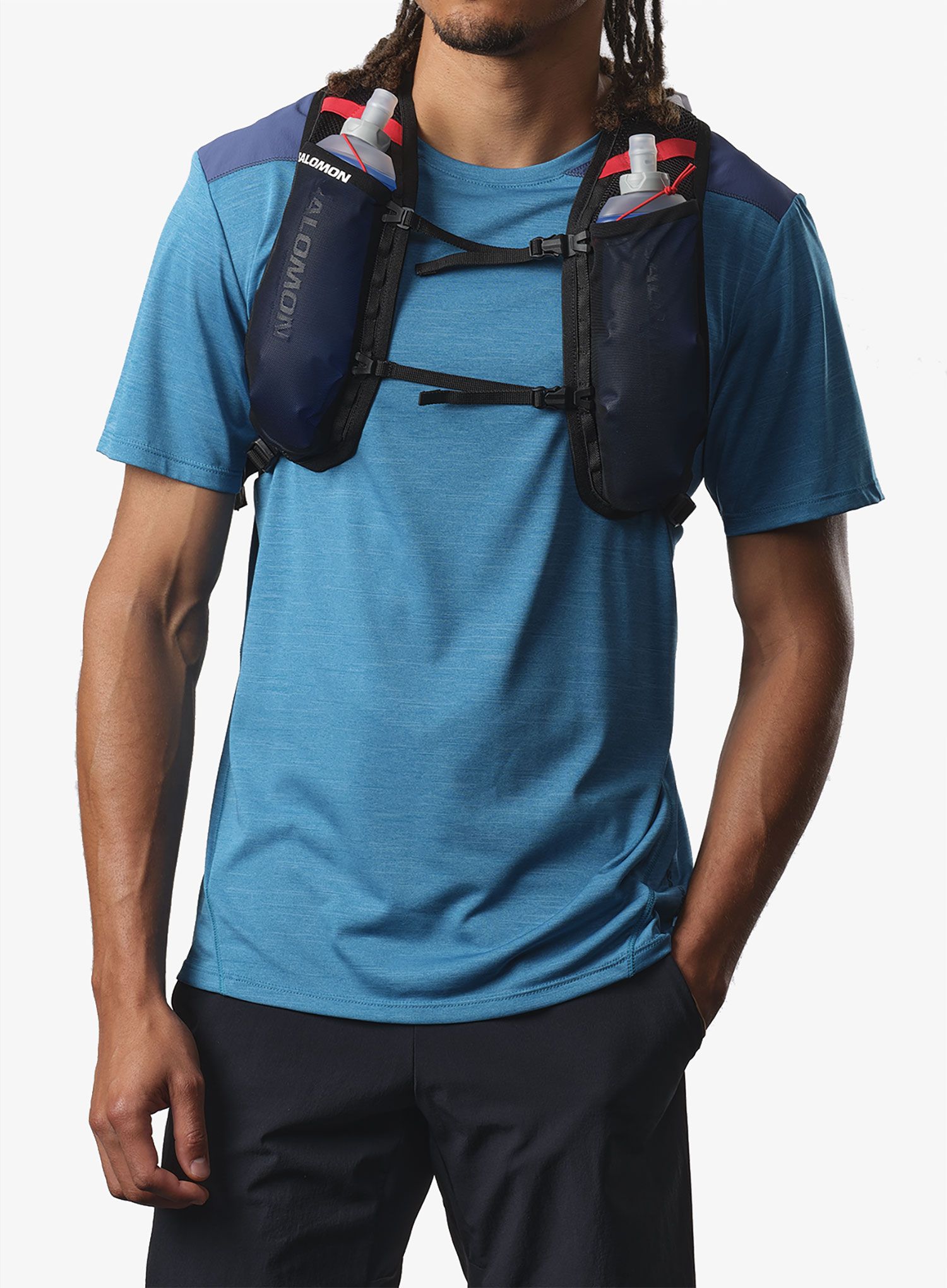 Nahrbtnik Salomon Cross 4 - white/black