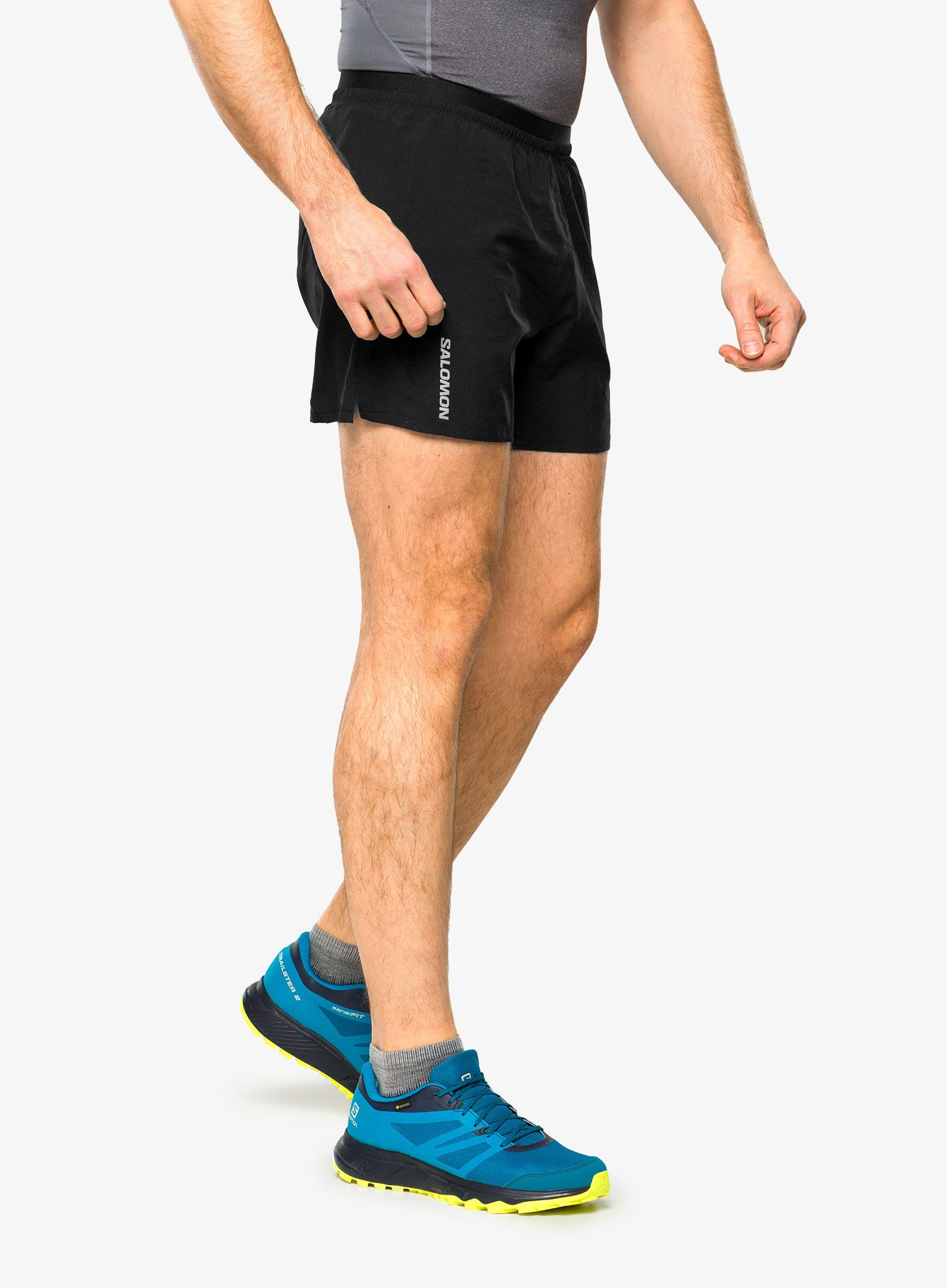 Tekaške kratke hlače Salomon Cross 5 Shorts - deep black