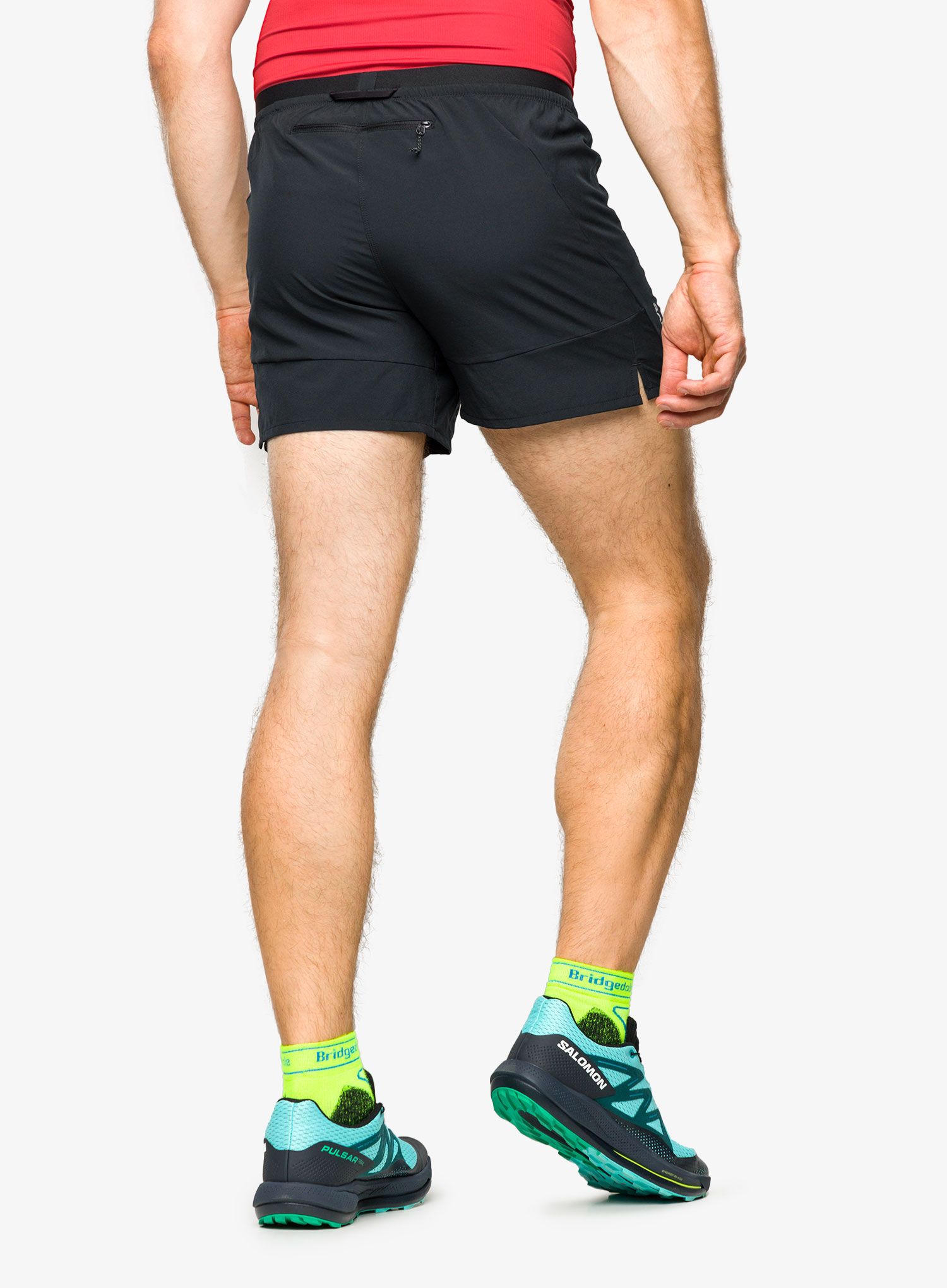 Moške tekaške kratke hlače Salomon Cross 5 Shorts - deep black