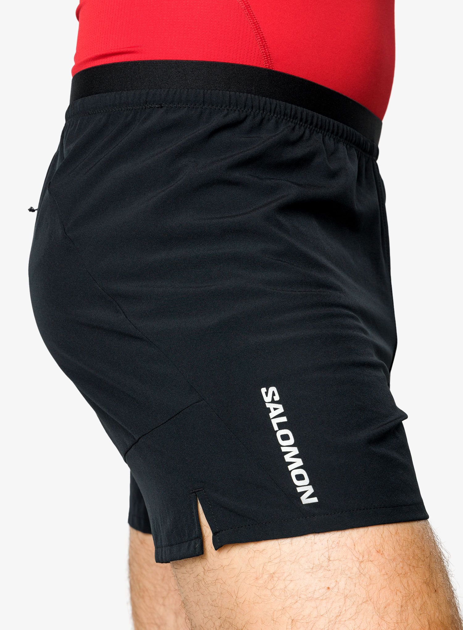Moške tekaške kratke hlače Salomon Cross 5 Shorts - deep black