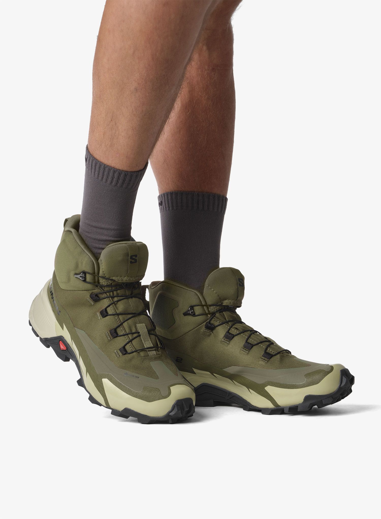 Pohodniški čevlji Salomon Cross Hike Mid GTX 2 - olive/moss
