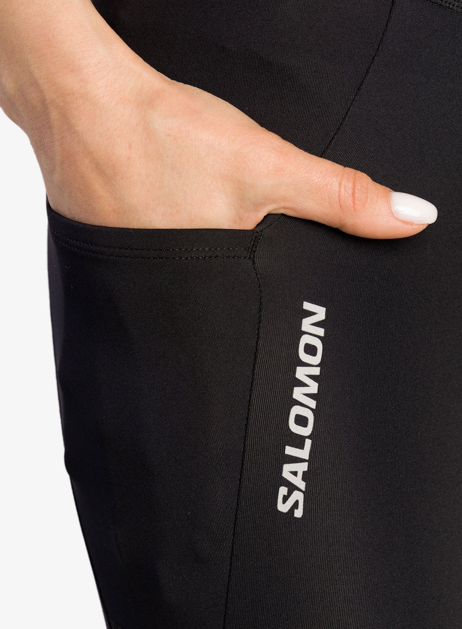 Ženske tekaške pajkice Salomon Cross Run 25'' Tight - deep black