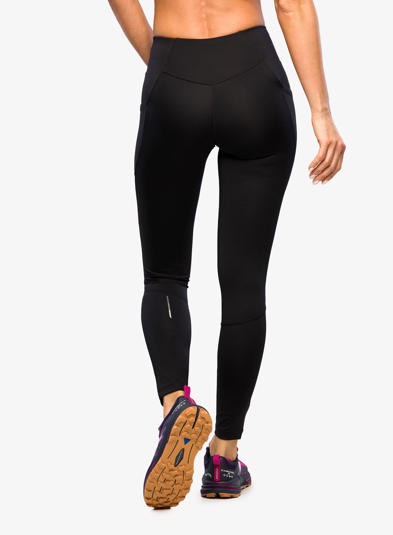 Ženske tekaške pajkice Salomon Cross Run 28 Tight - deep black