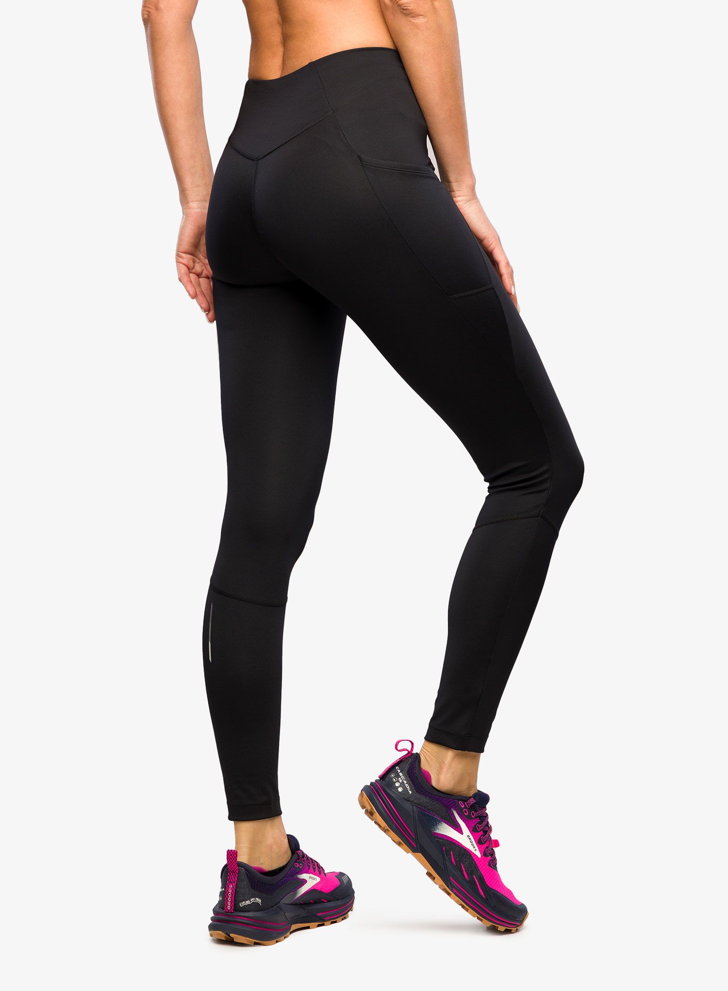 Ženske tekaške pajkice Salomon Cross Run 28 Tight - deep black